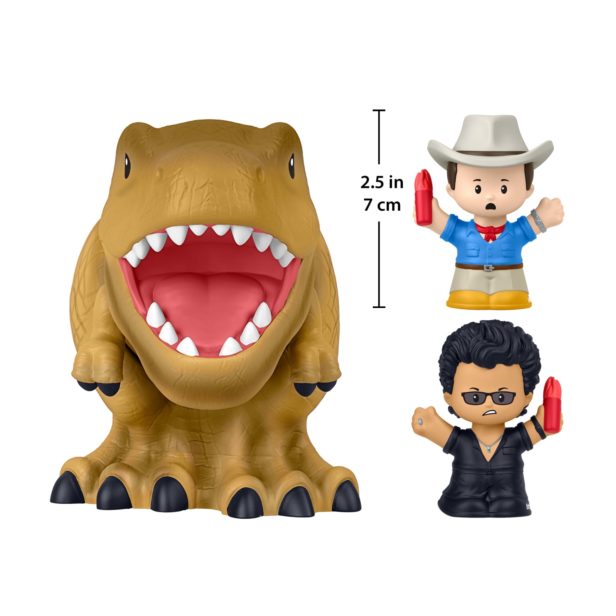 Little People Collector Jurassic Park Special Edition Set With Dinosaur For Movie Fans. 3 Figures - Image 5