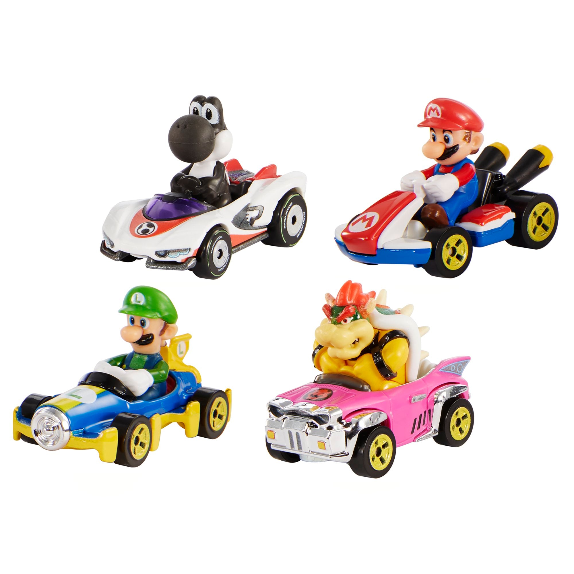 Hot Wheels Mario Kart Die-Cast Characters And Karts 4-Pack - Image 4