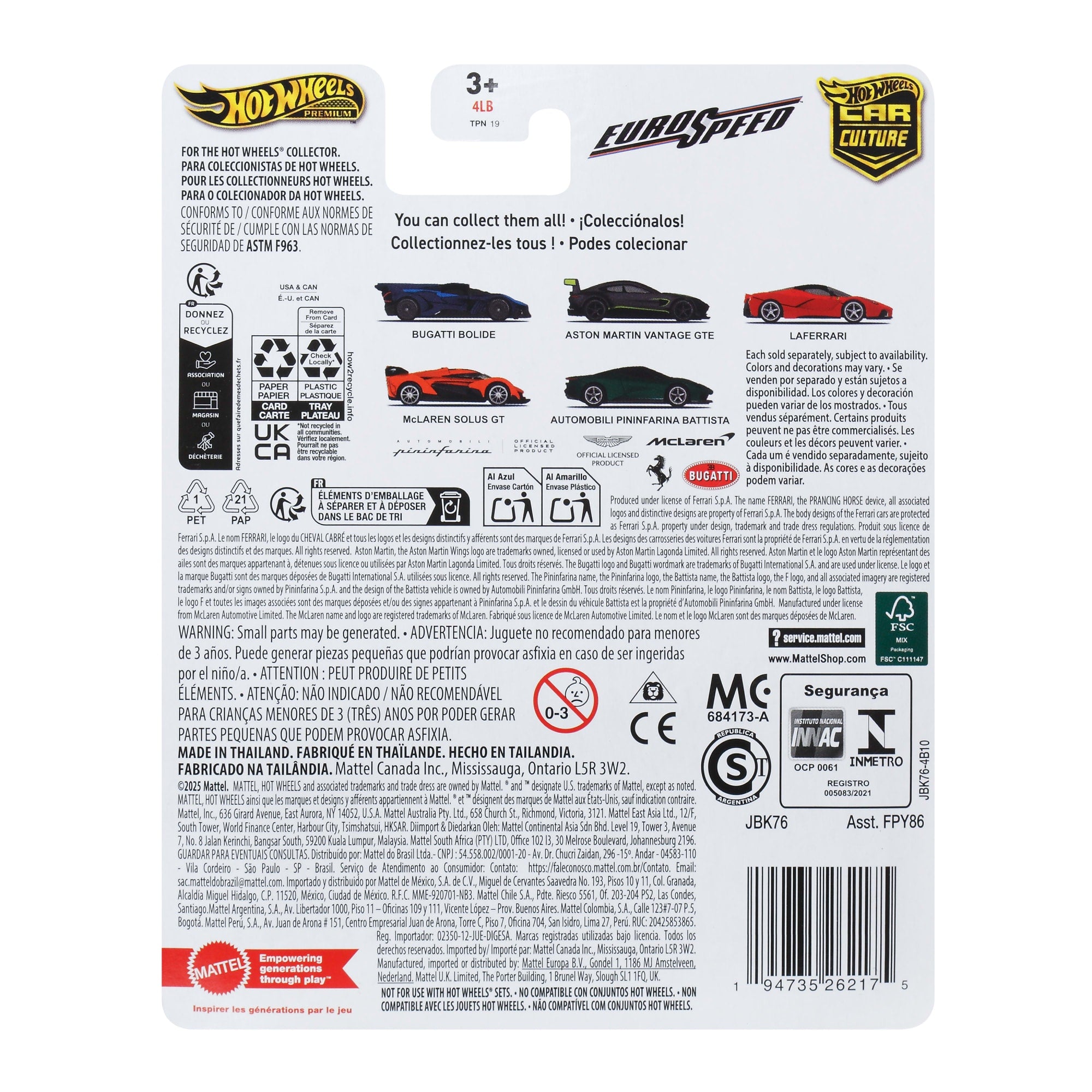 Hot Wheels Car Culture Premium 1:64 Scale Die-Cast Toy Aston Martin Vantage Gte For Collectors - Image 5