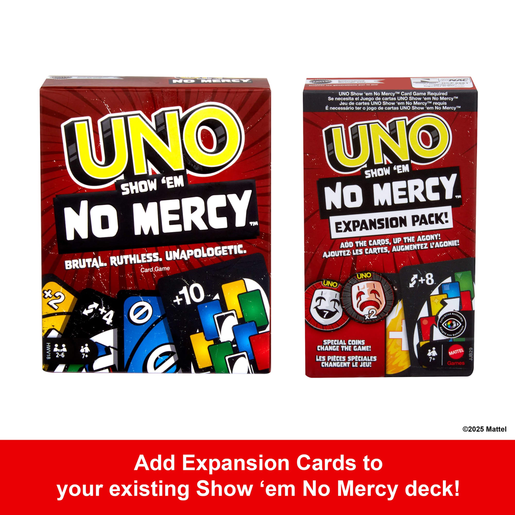 UNO Show 'Em No Mercy Card Game Expansion Pack For Kid. Adult & Family Nights & Parties - Image 5