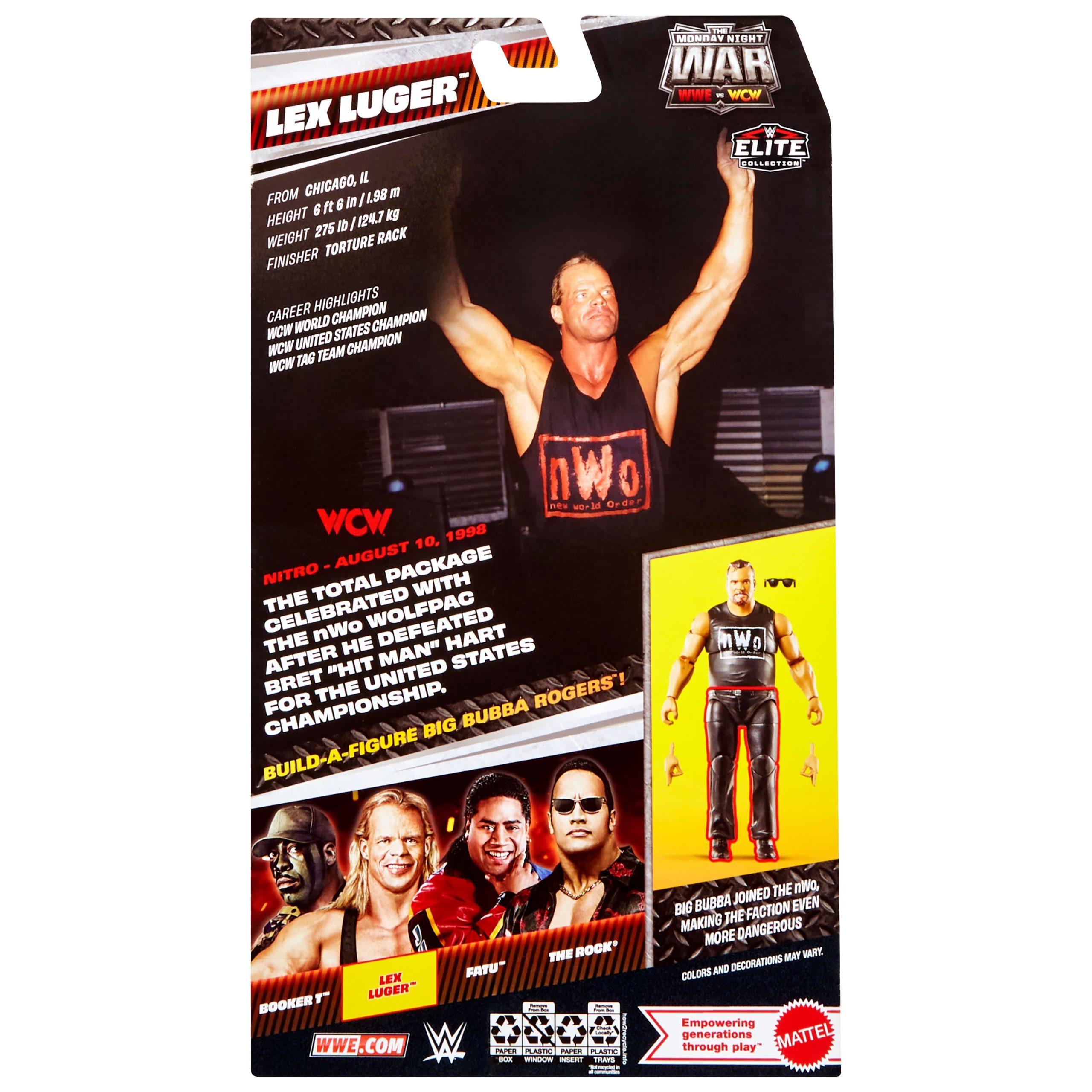 WWE Monday Night War Elite Collection Lex Luger Action Figure - Image 6