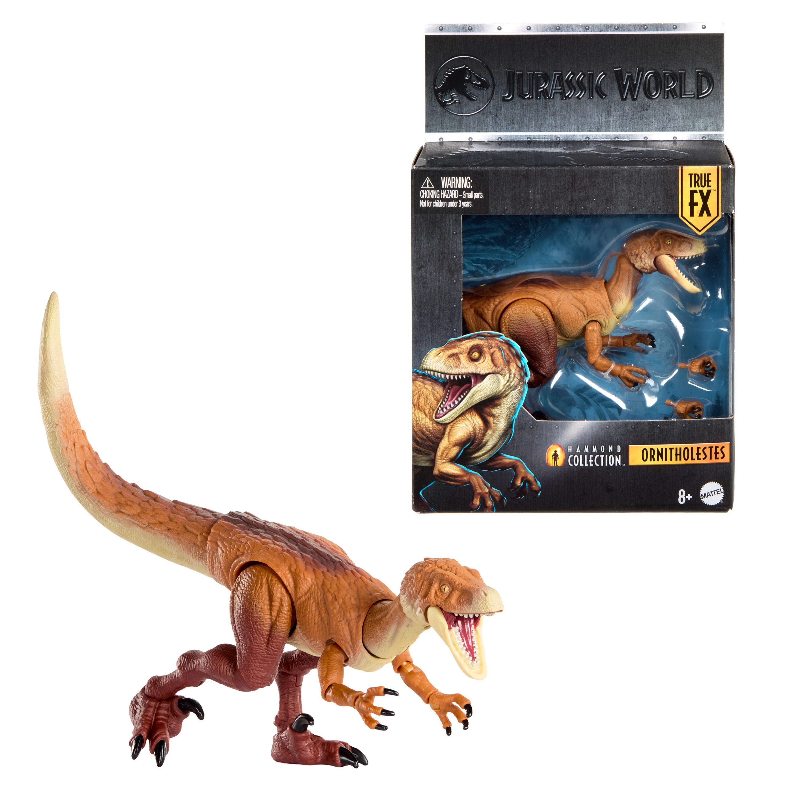 Jurassic World Hammond Collection Ornitholestes Dinosaur Figure. Deluxe Design And 18 Articulations