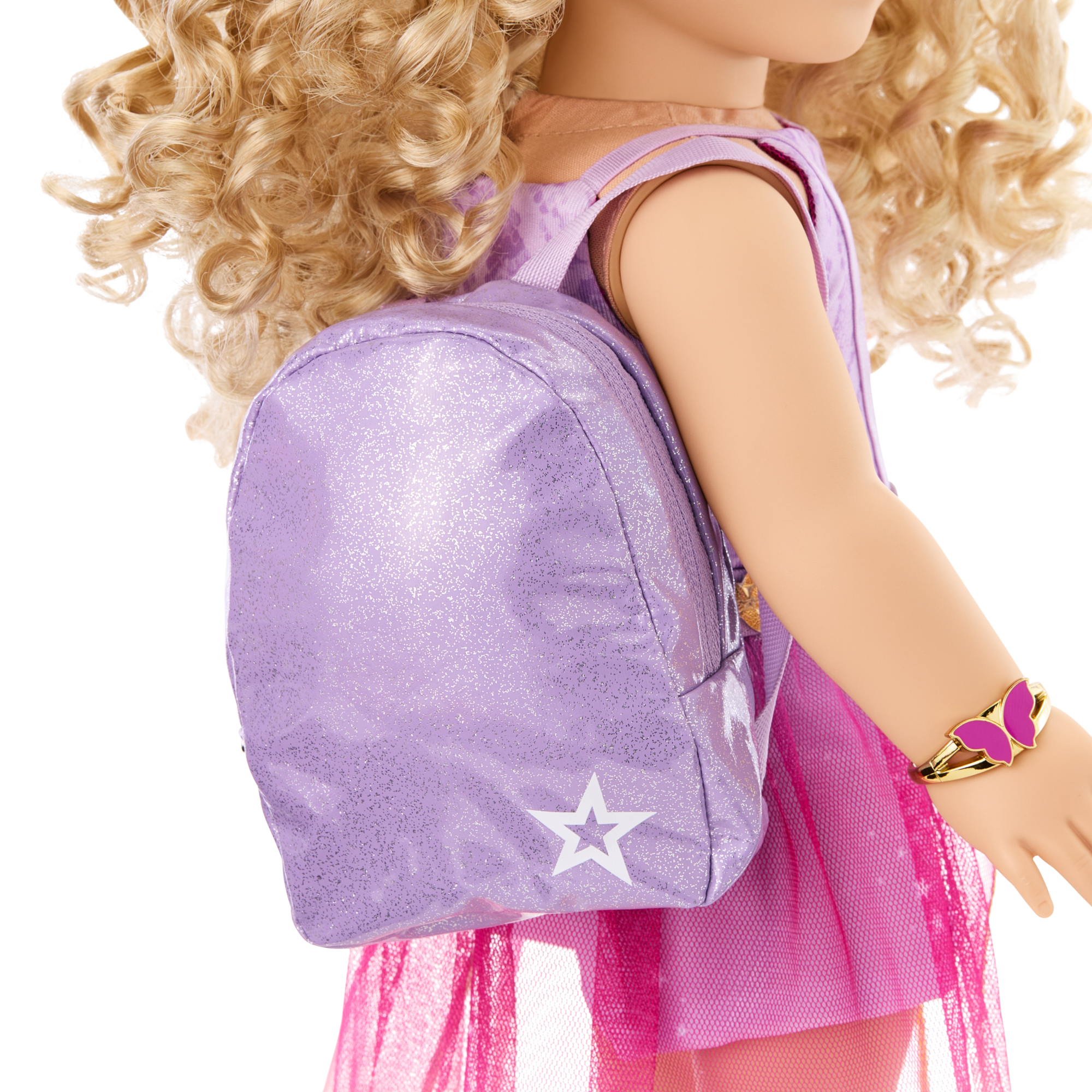 Colorful Teddy Bear Backpack & Accessory Set for 18-inch Dolls - Image 5