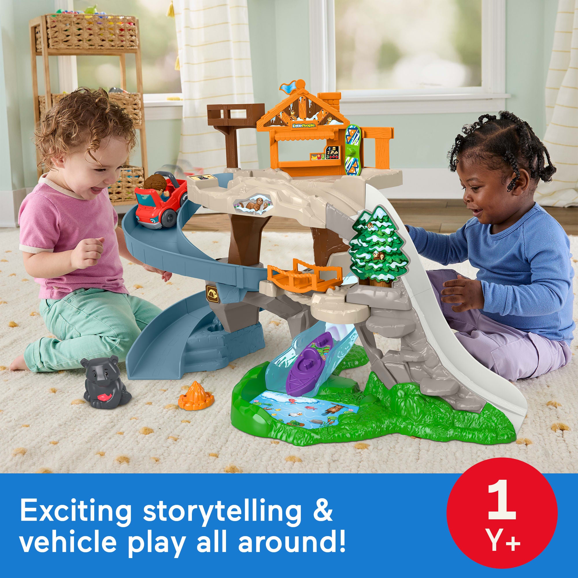 Fisher-Price Little People Ultimate Mountain Playset. Vehicle. Figures & Pieces For Toddler Play - Image 2