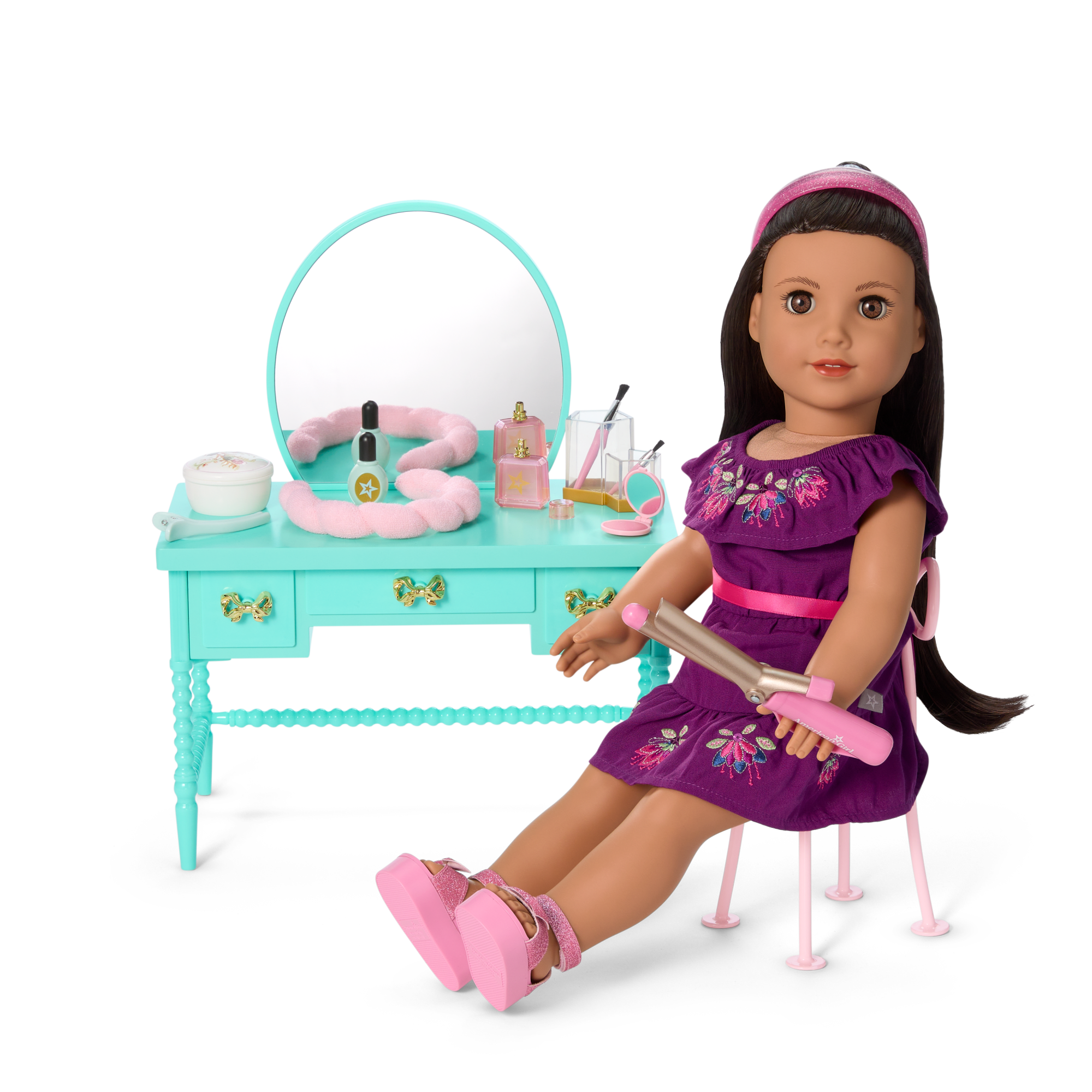 Raquel's™ Vintage Vanity for 18-inch Dolls (Girl of the Year™ 2026) - Image 2