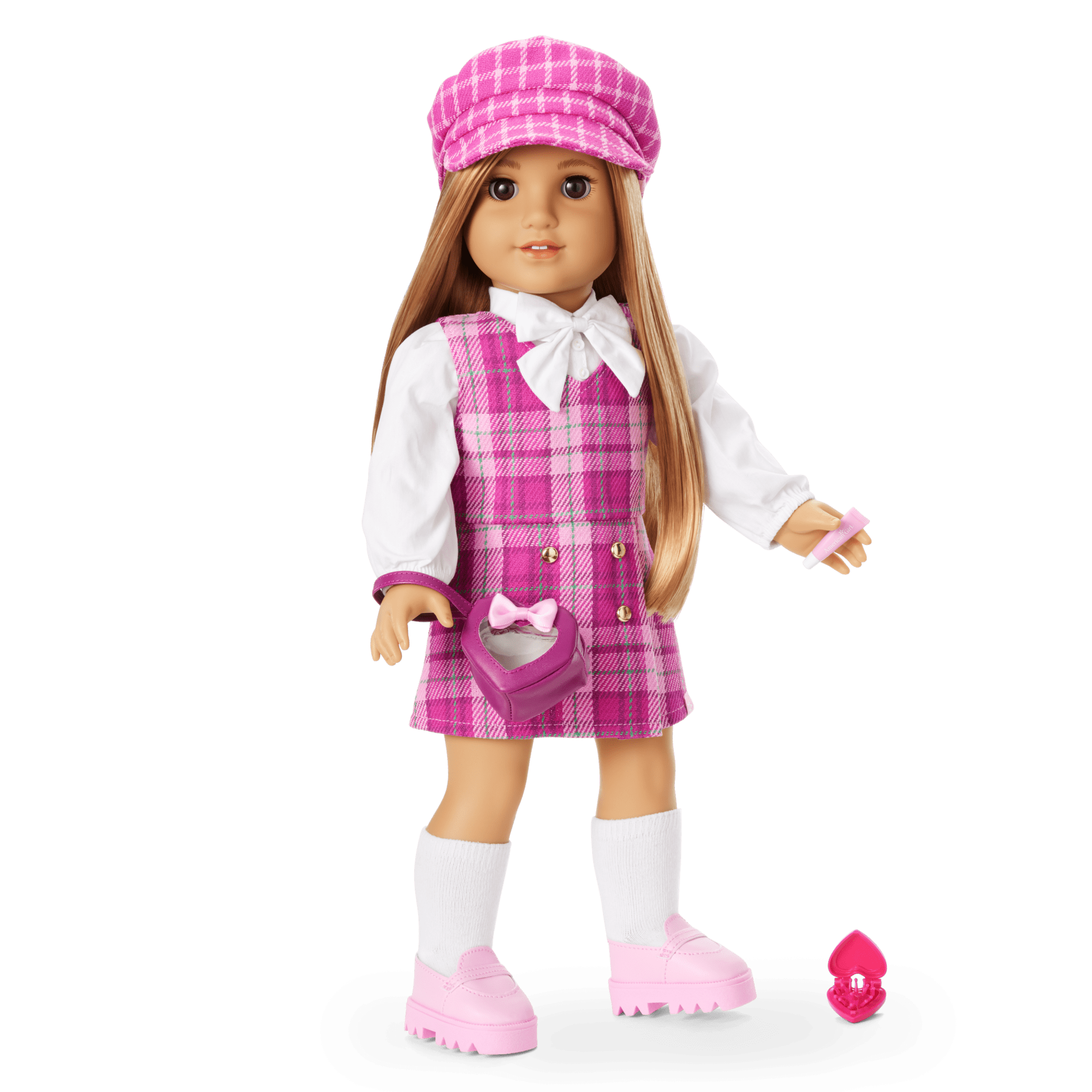 Pink & Preppy Outfit & We Heart Fashion Accessories for 18-inch Dolls - Image 2