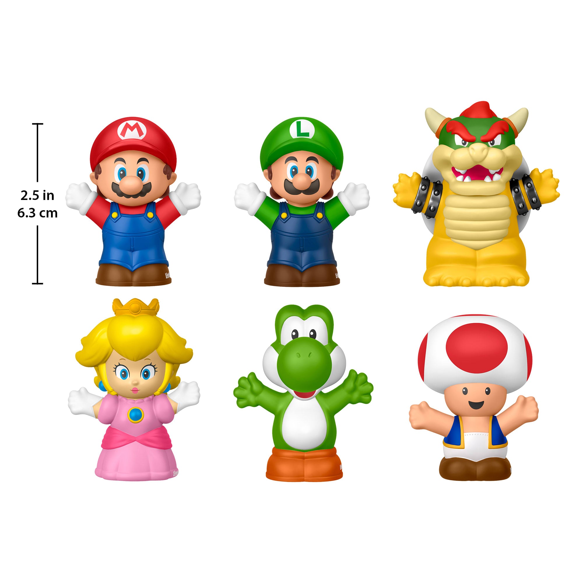 Fisher-Price Little People My Mario Figure 6-Pack Toy Set For Toddlers & Kids - Image 4