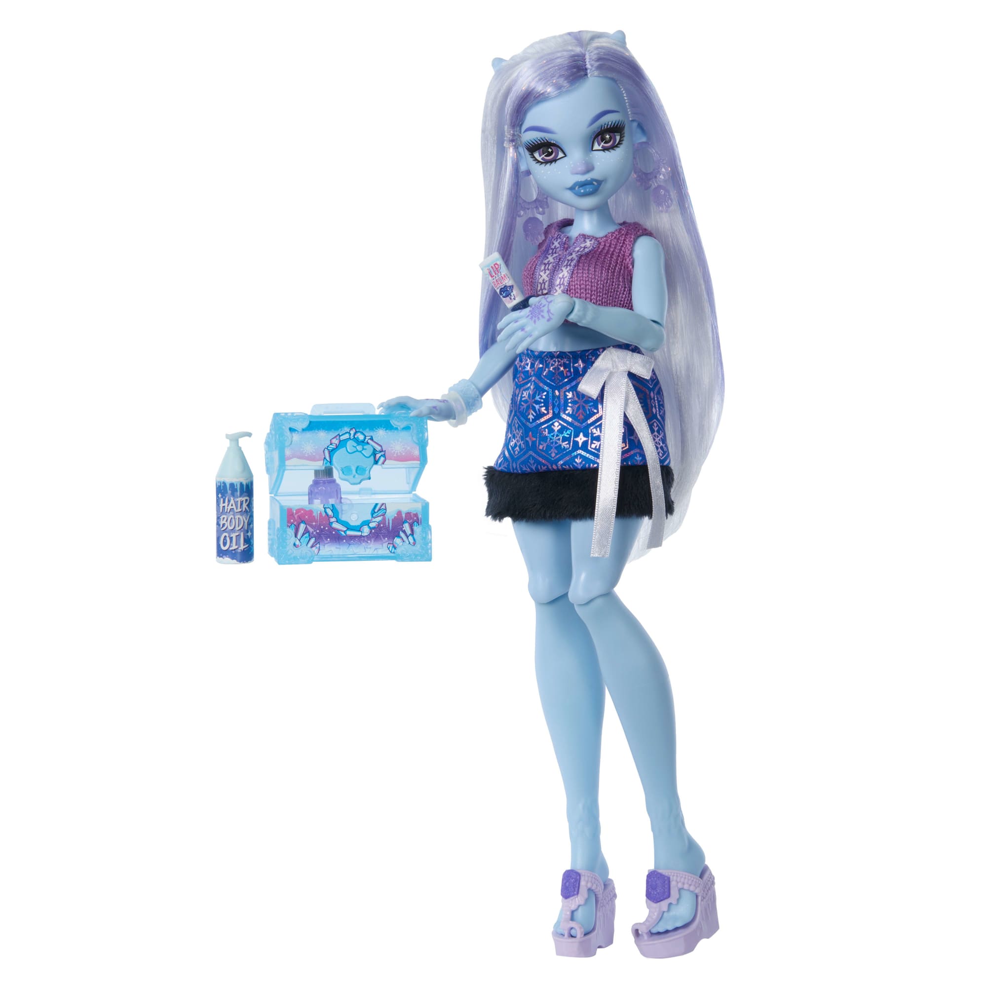 Monster High Self-Scare Secrets Abbey Bominable Fashion Doll With 13 Realistic Accessories - Image 3