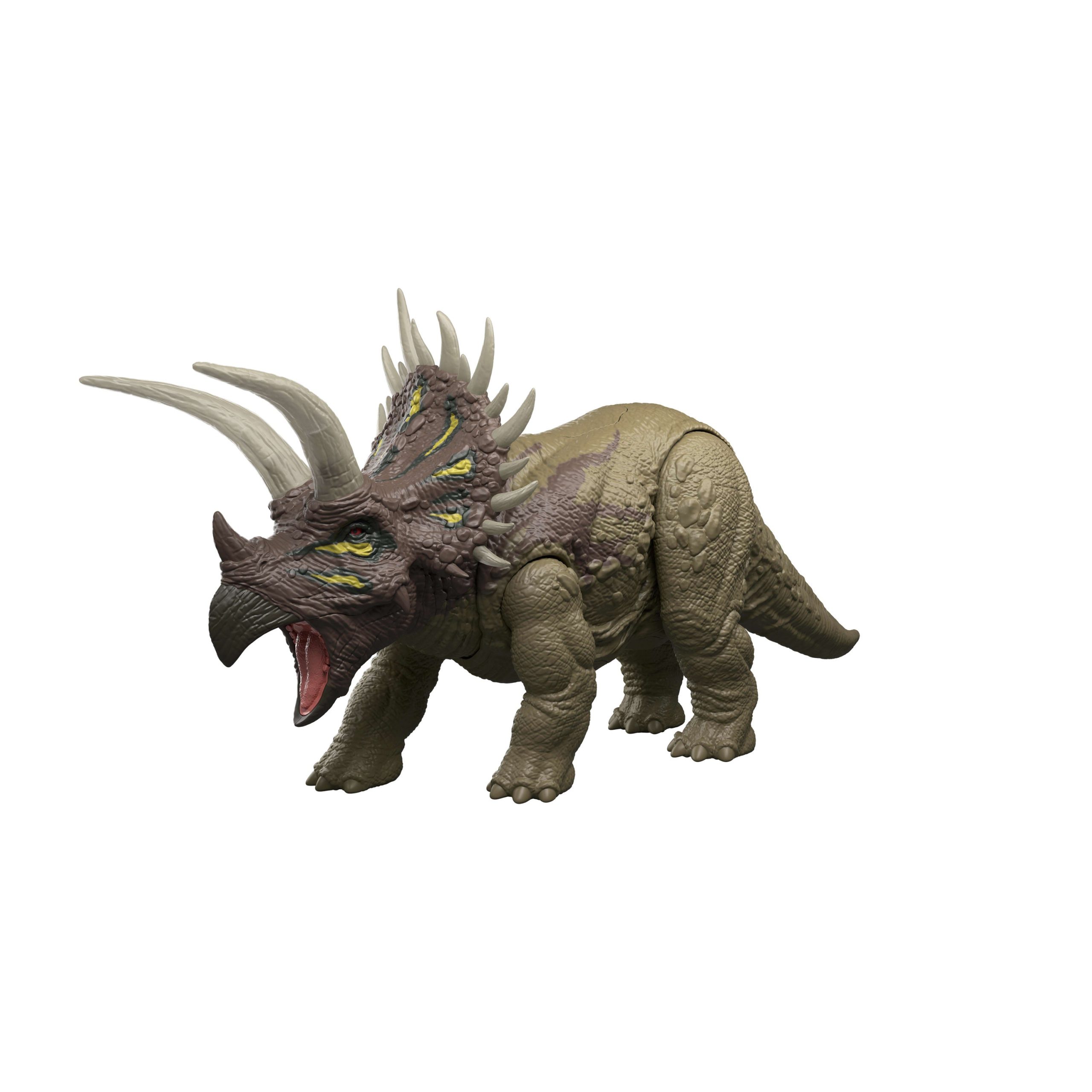 Jurassic World Wild Roar Triceratops Dinosaur Action Figure Toy. Sounds & Attack & Lights - Image 4