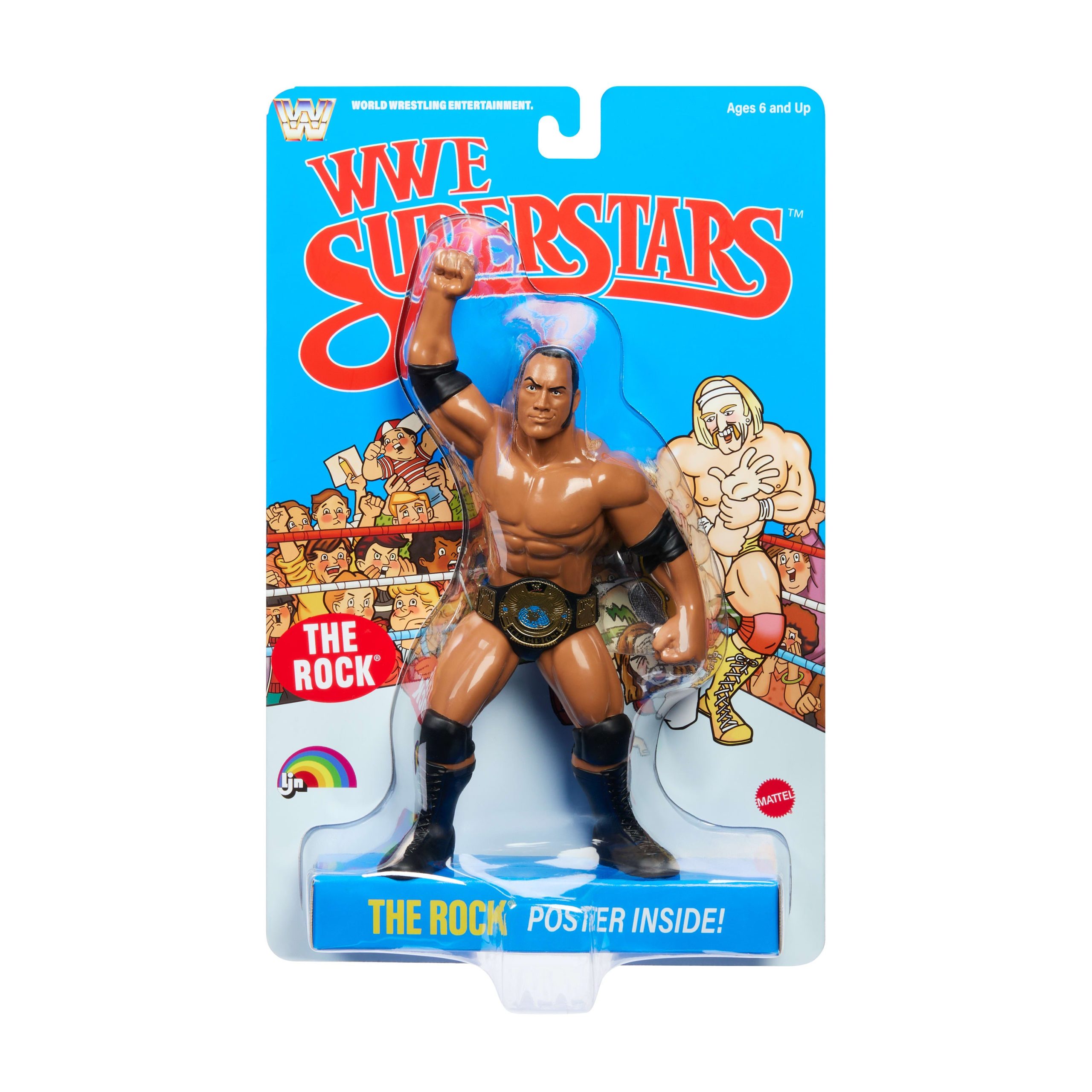 LJN WWE Superstars The Rock Action Figure - Image 6