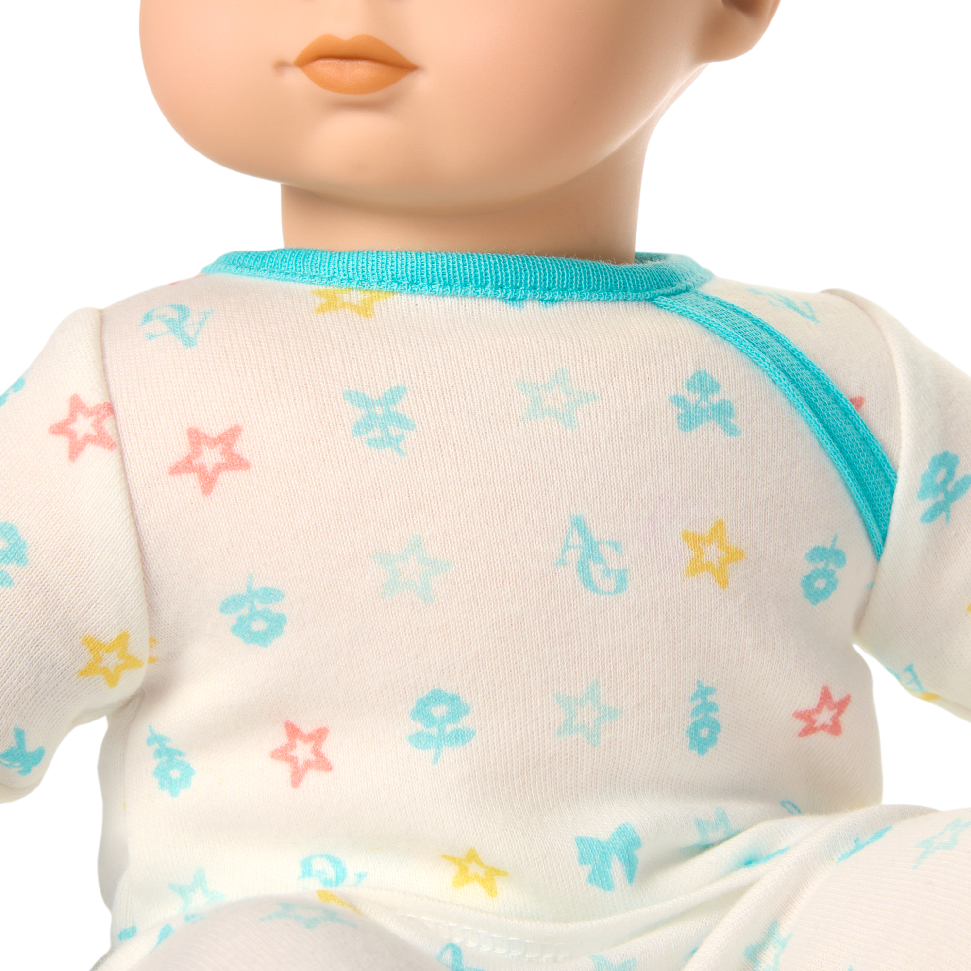 Bitty Baby® Doll #2 with brown hair in Pastel Blue - Image 5