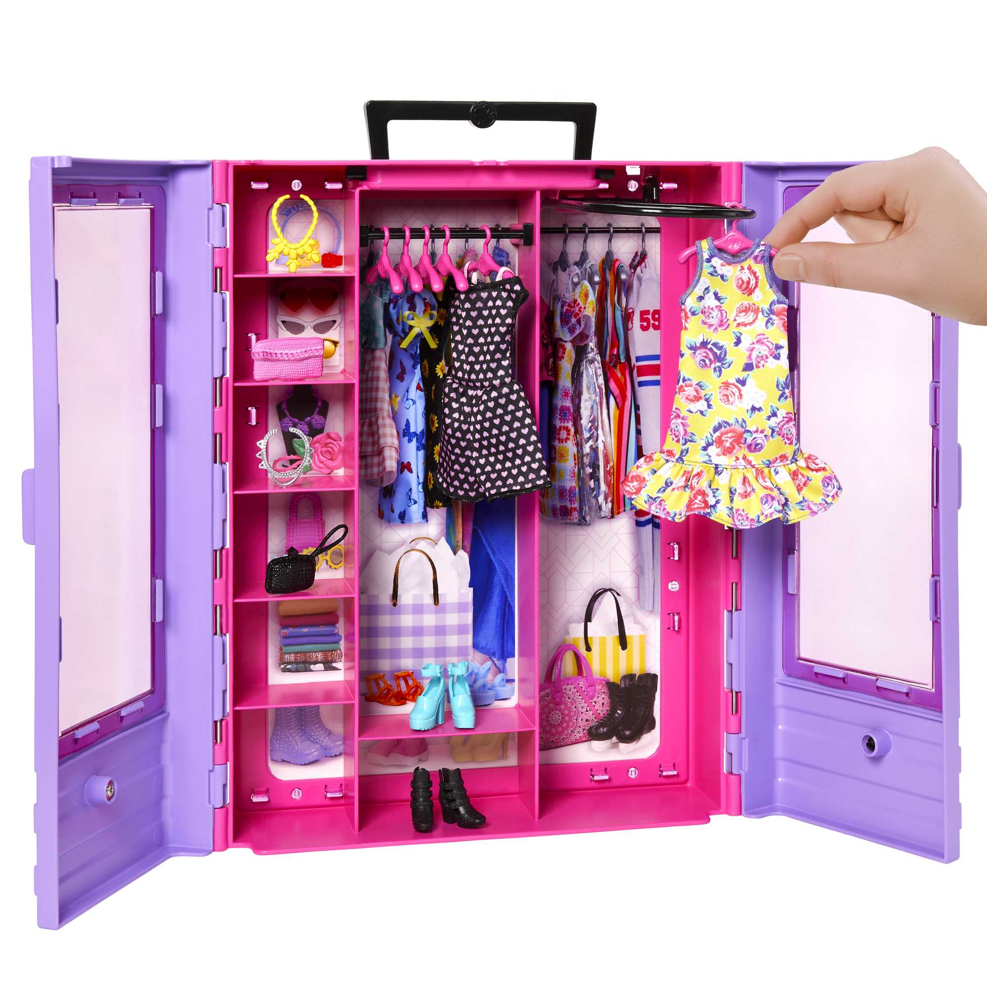 Barbie Ultimate Closet Doll And Playset Portable Fashion Toy With Doll. Clothes And Accessories - Image 2