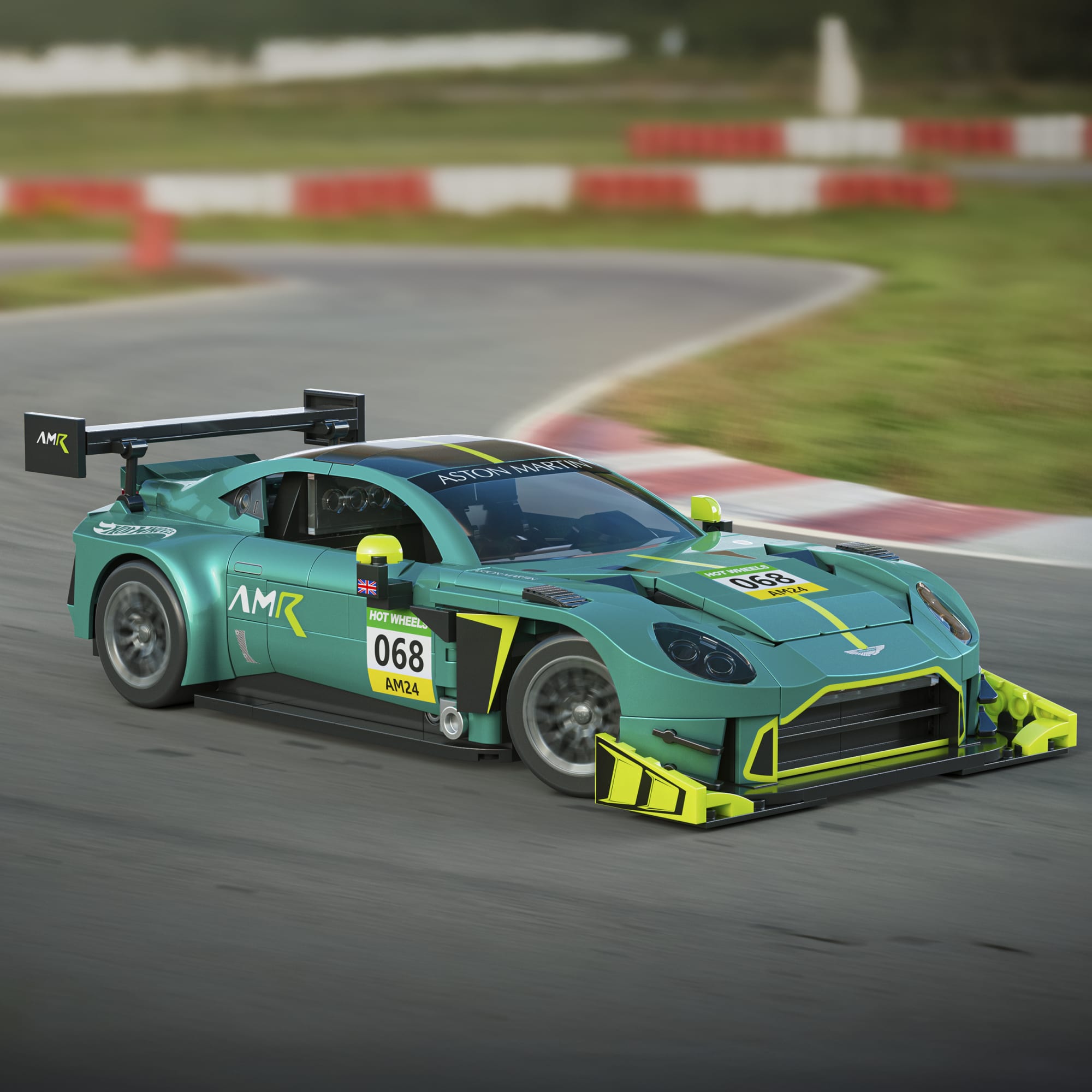 Mattel Brick Shop Hot Wheels-Coffret de Construction Aston Martin Vantage Gt3 - Image 4