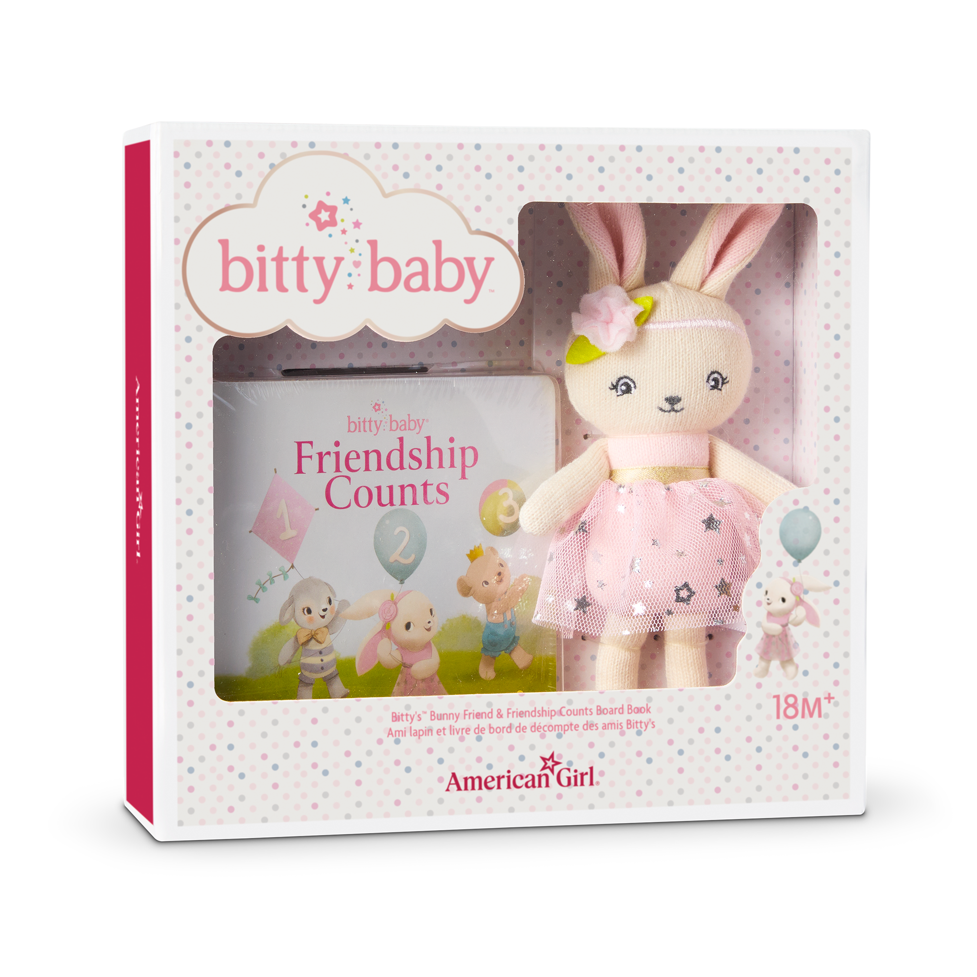 Bitty Baby® Doll #2 in Pastel Pink + Bunny Friend & Board Book - Image 7