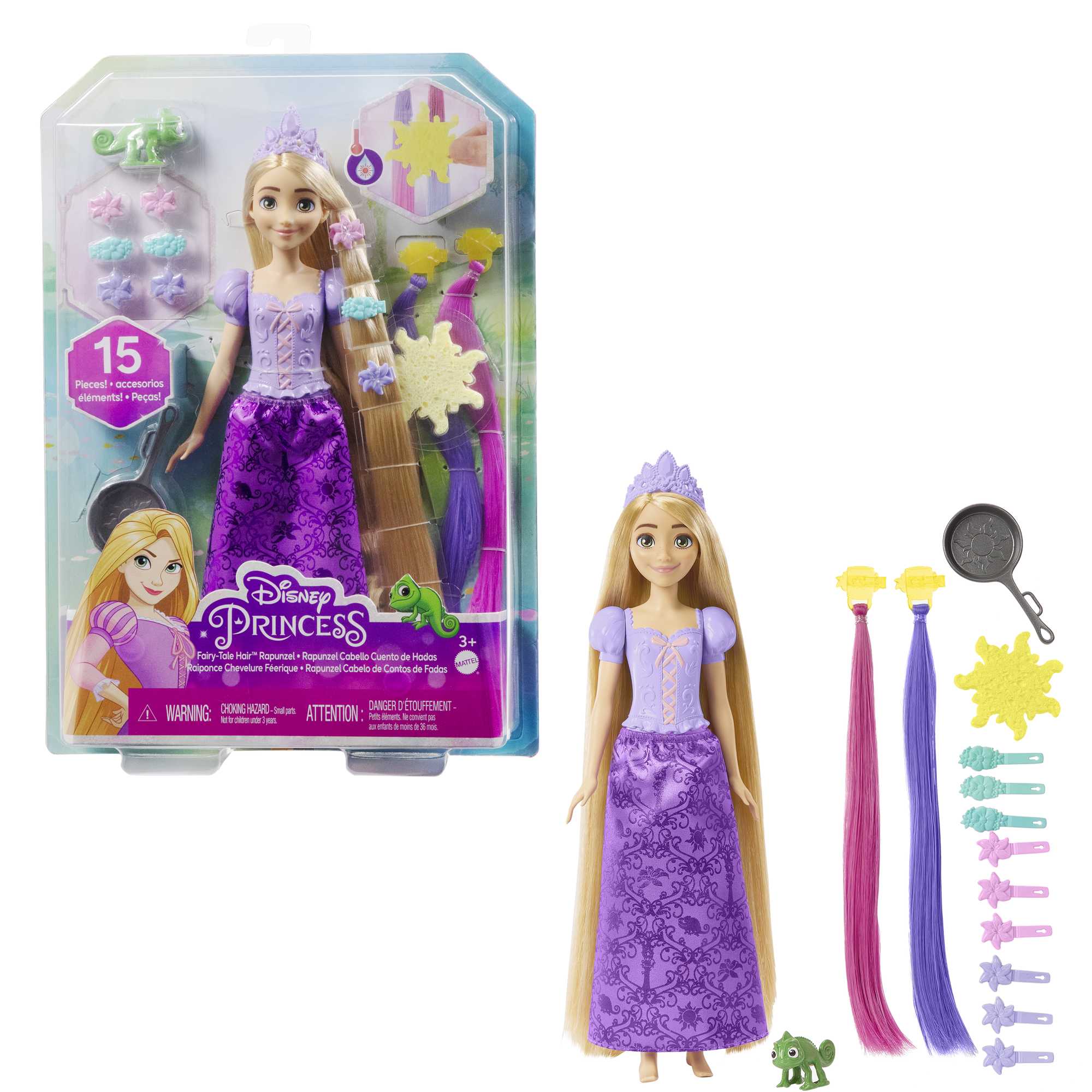 Disney-Princesses Disney-Poupée Raiponce Chevelure Conte de Fées