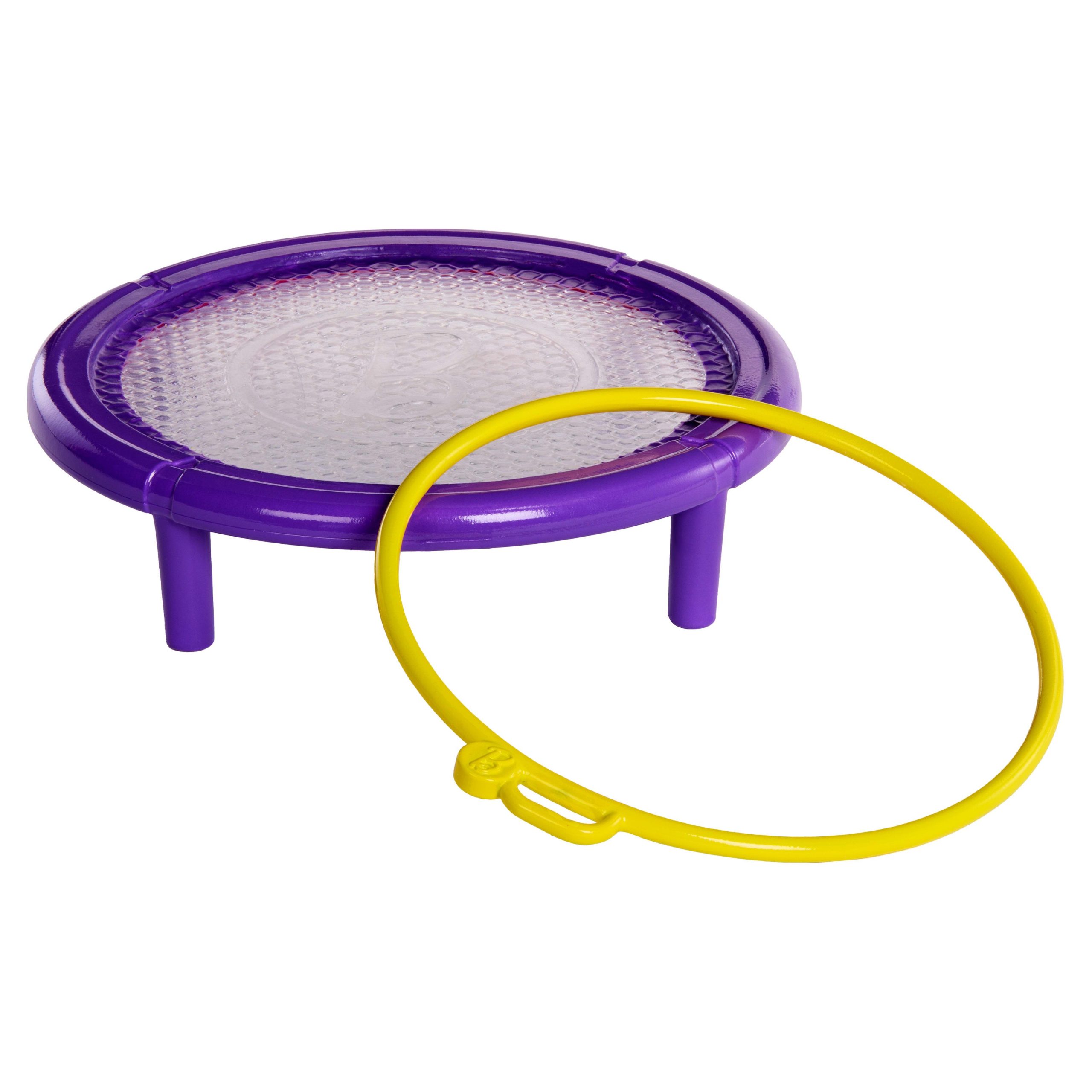 Barbie World Sport Rack Toy Playset With 9 Doll Accessories Including Trampoline. Tennis Racket. & Skates - Image 3