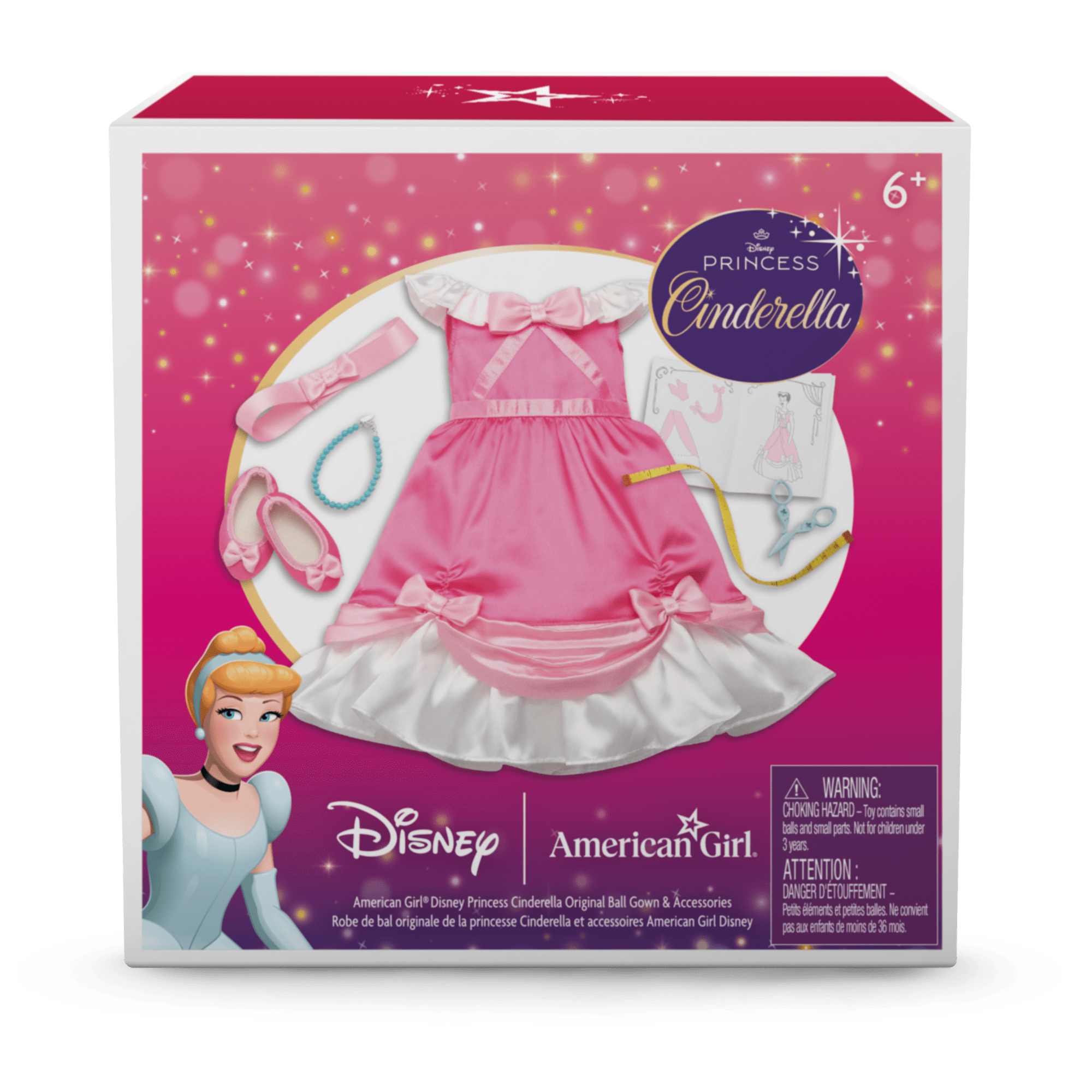 American Girl® Disney Princess Cinderella Original Ball Gown & Accessories for 18-inch Dolls - Image 9