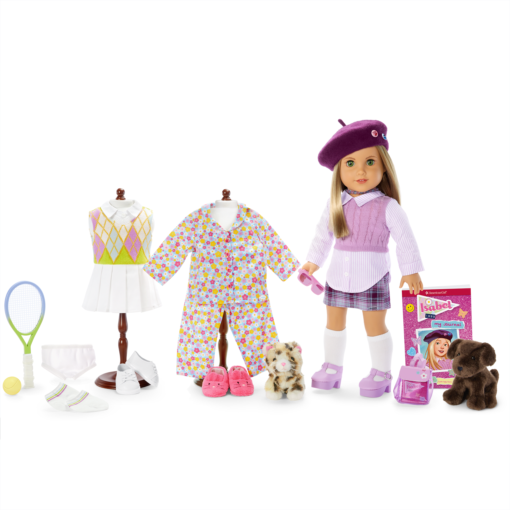 '90s Twins Isabel's™ Tennis Gift Set (Historical Characters)