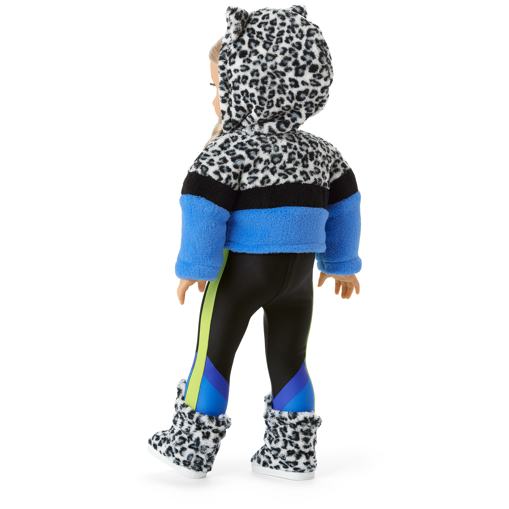 Snow Leopard Hoodie for 18-inch Dolls - Image 3