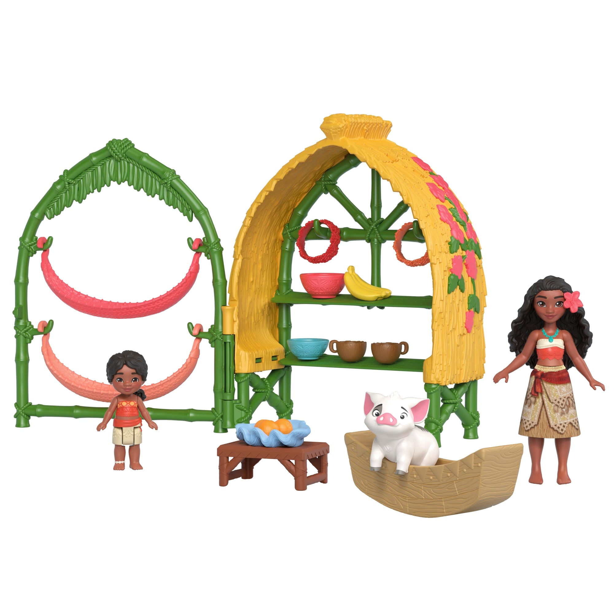 Moana 2 Conjunto de Brinquedo Casa Moana e Simea com Pua e Acessórios - Image 2