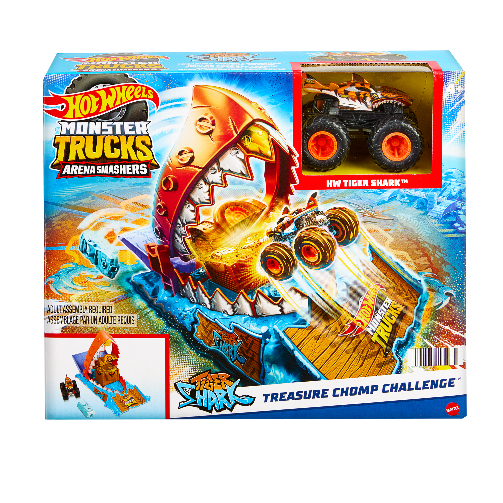 Hot Wheels-Monster Trucks Arena Smashers Défi du Croque-Trésor-Coffret - Image 5