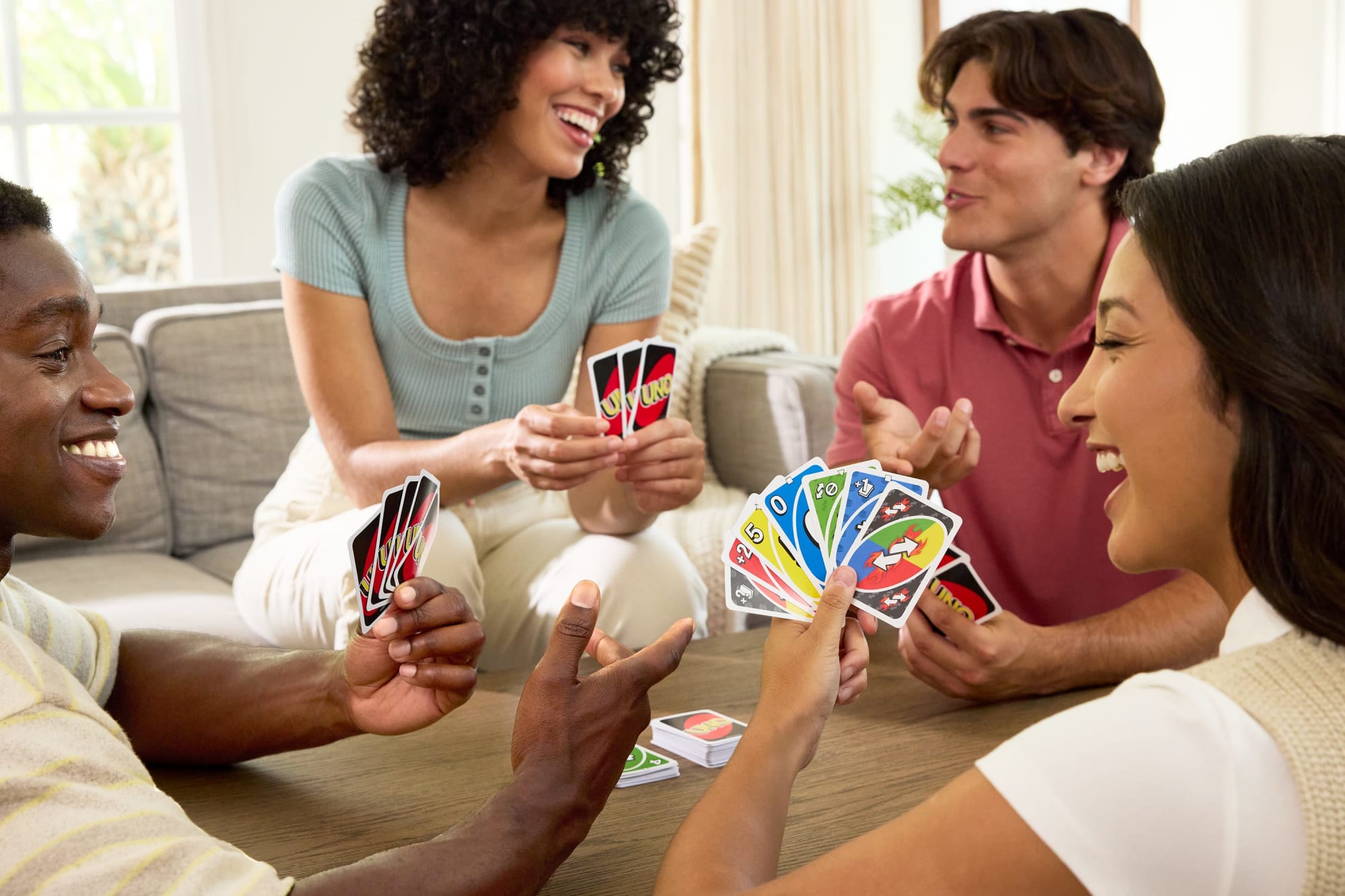 UNO Card Game With 2 Add-On Packs Card Deck For Kids. Adults & Family Night - Image 2
