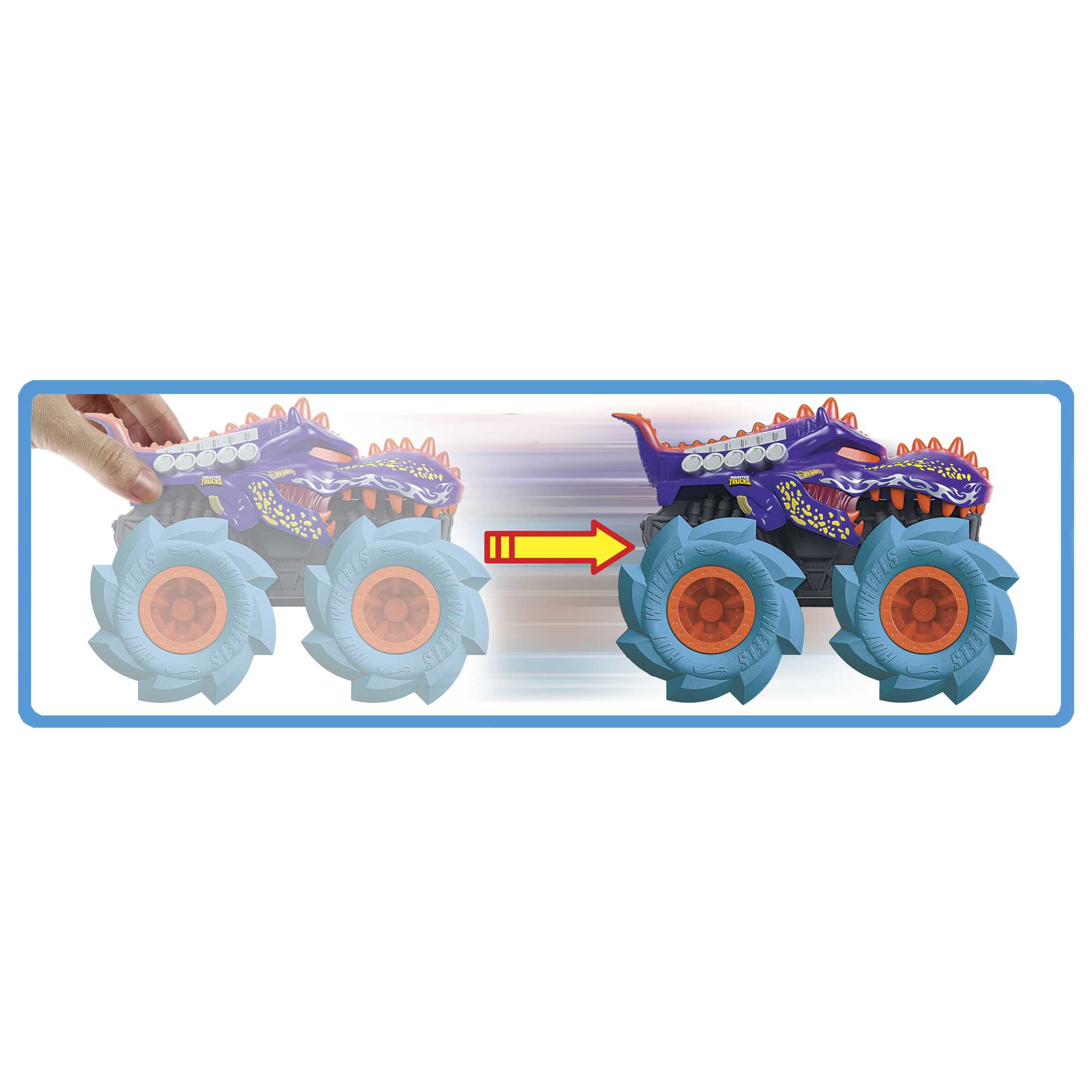 Hot Wheels Monster Trucks Vehículo de Juguete 1:43 Llantas Todo Terreno Mega-Wrex - Image 2
