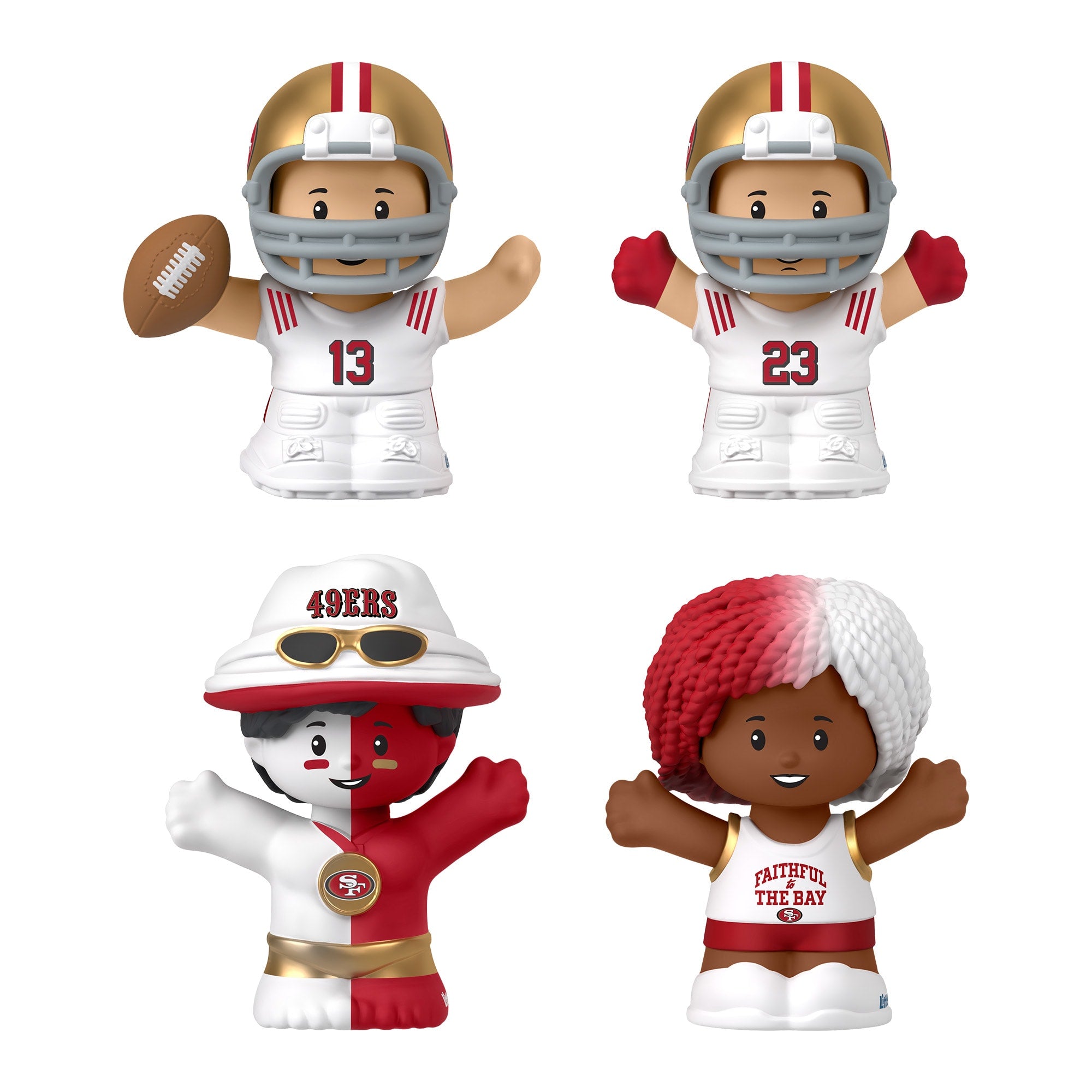 Little People Collector San Francisco 49ers Alternate Jersey Figure Set - Image 2