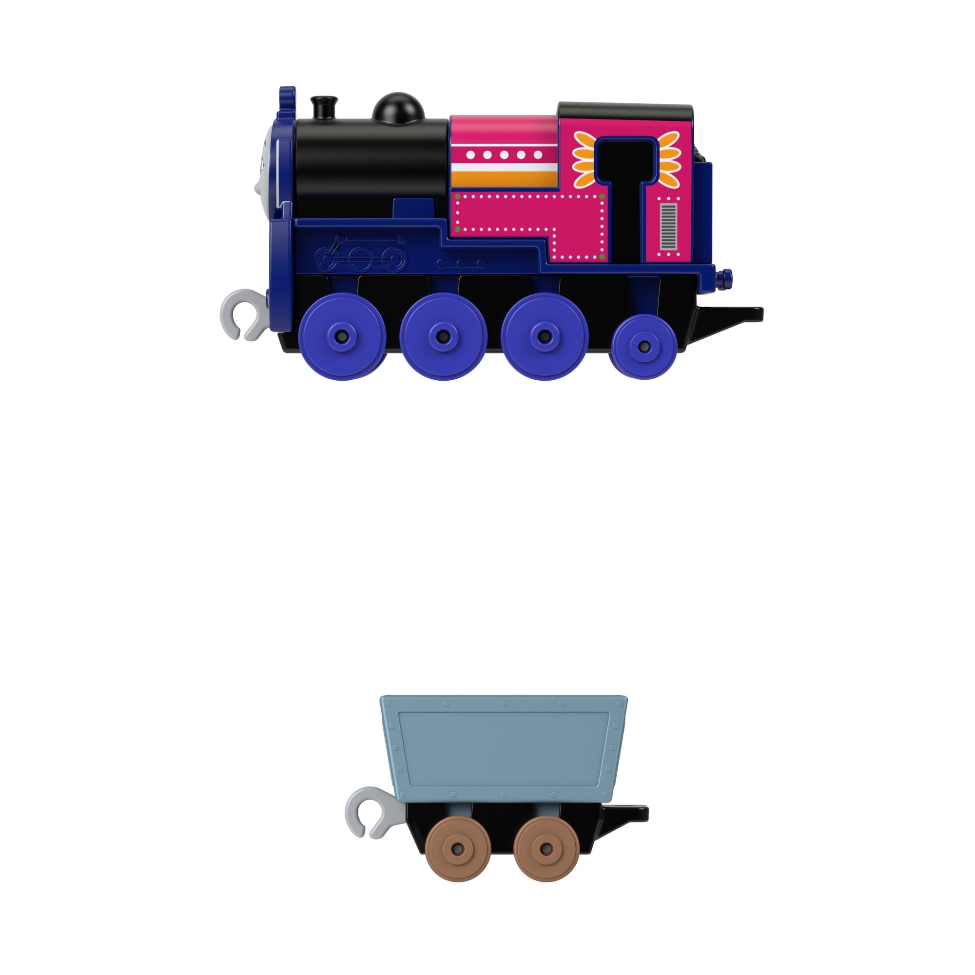 Thomas et ses Amis Locomotive à Pousser et Wagon Ashima. Métal - Image 3