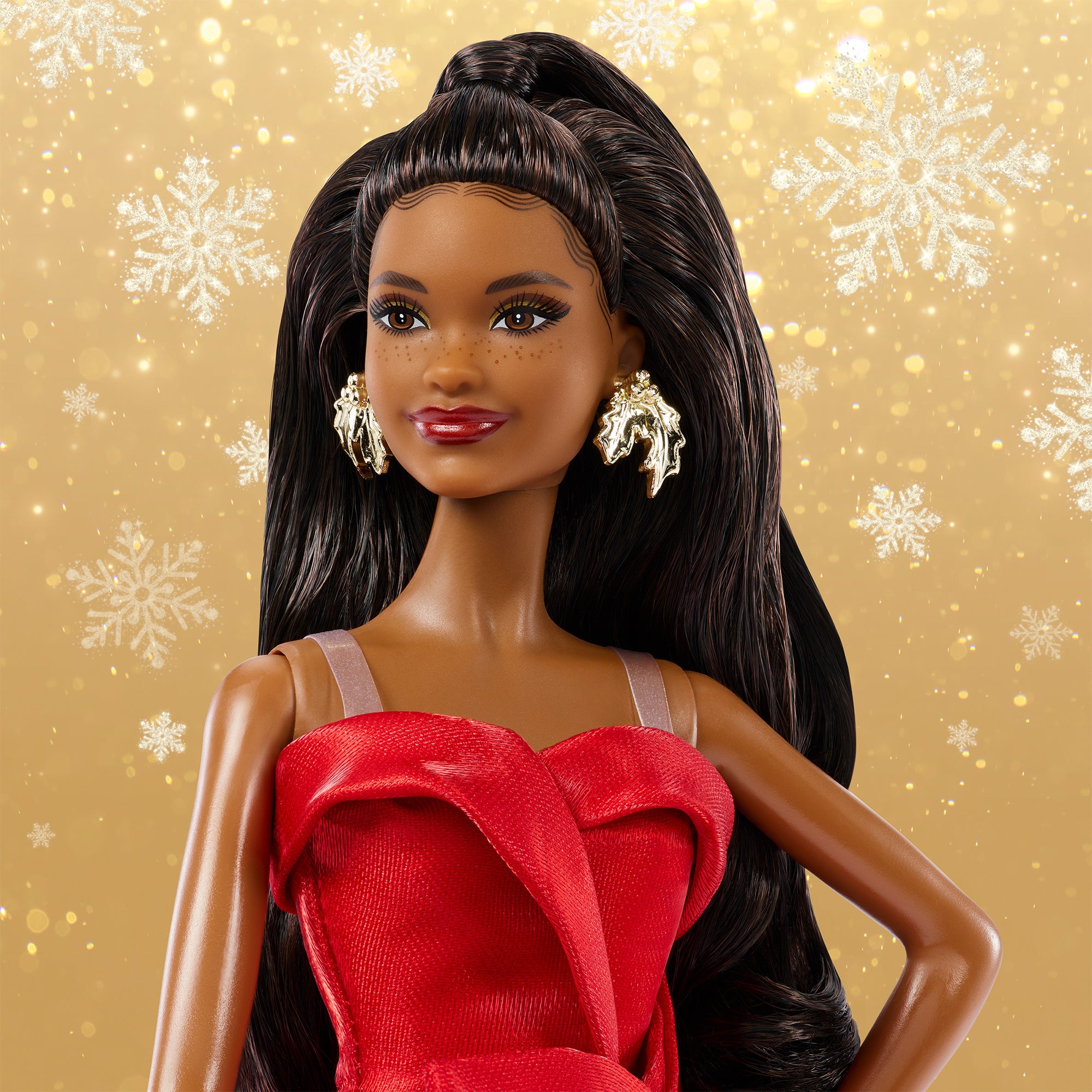 Barbie Signature 2026 Holiday Barbie Doll with Black Hair - Image 4