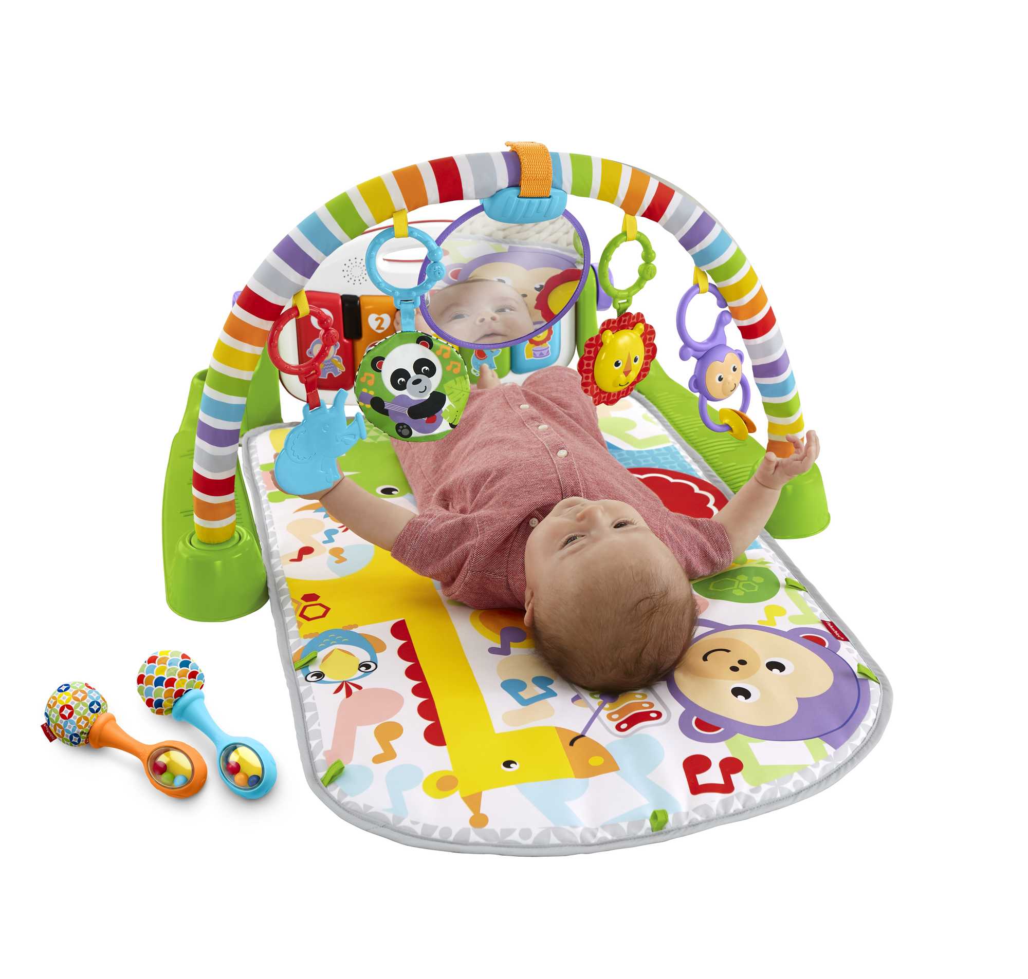 Fisher-Price Deluxe Kick & Play Piano Gym & Maracas - Image 6