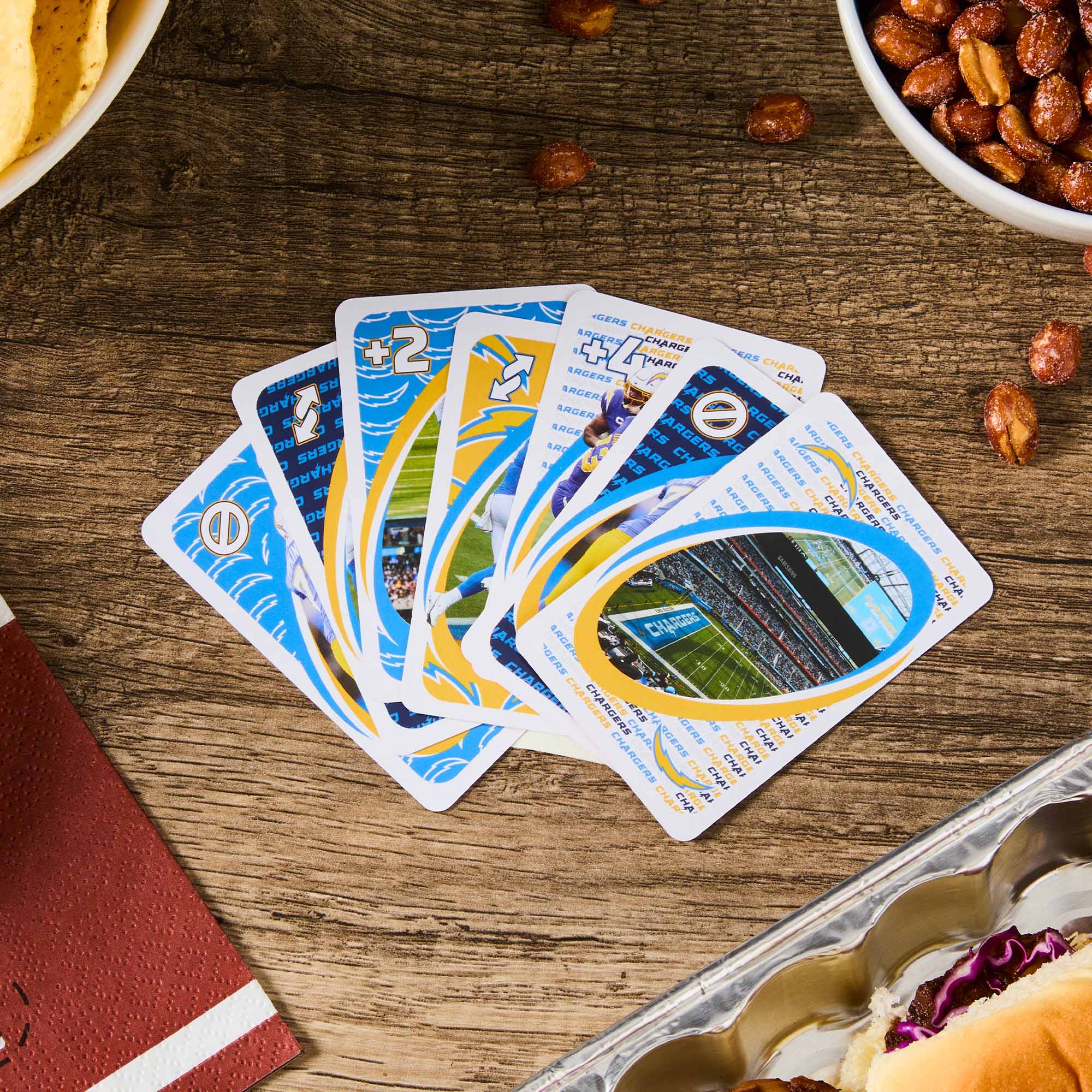 UNO Fandom NFL Los Angeles Chargers Game Deck - Image 4