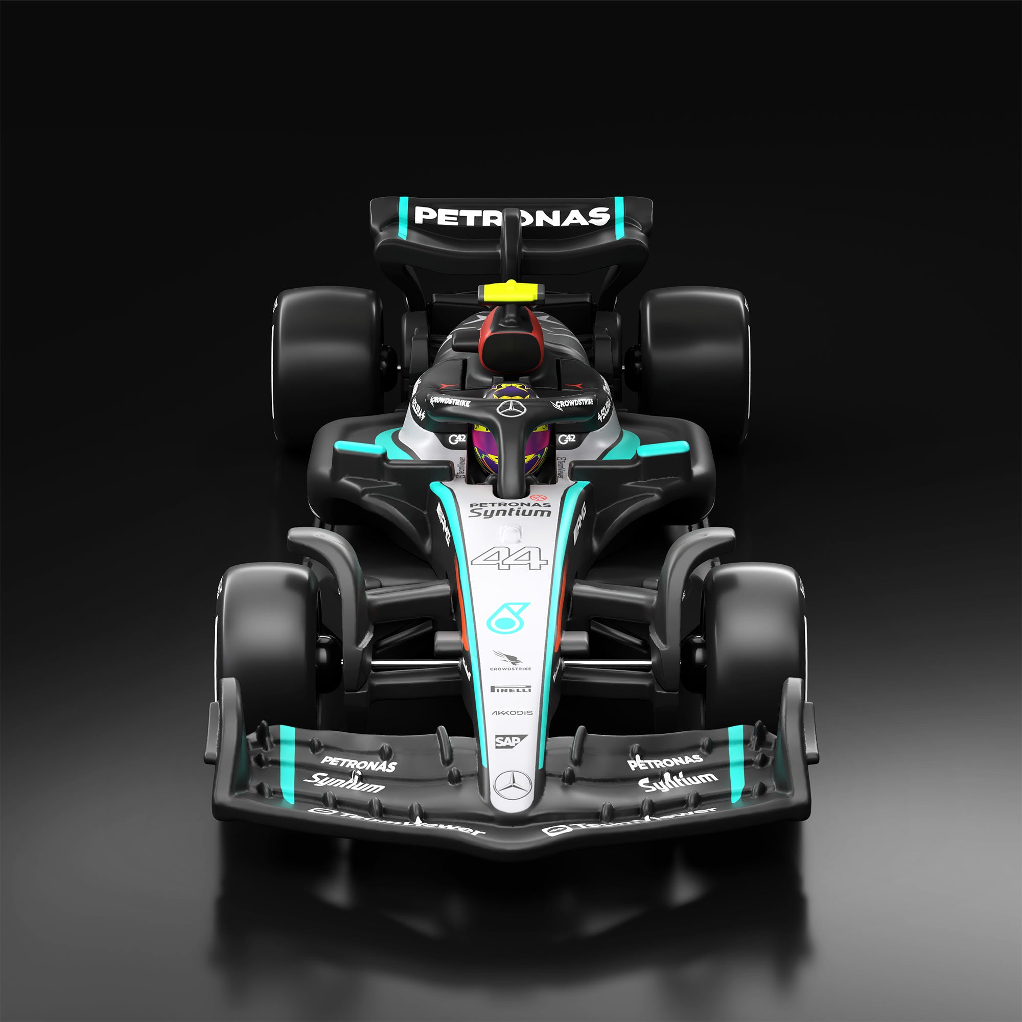Hot Wheels F1 Series: 2024 Mercedes-AMG PETRONAS Formula One Team W15 Car #44 - Image 2