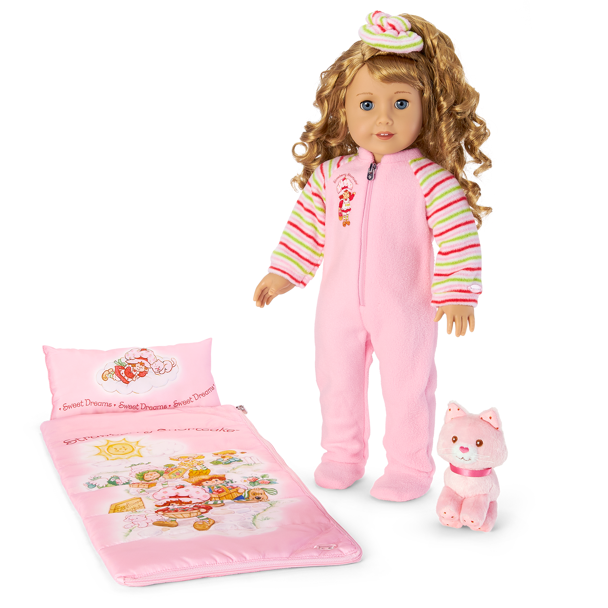 Courtney's™ Strawberry Shortcake™ Sleeping Bag Set for 18-inch Dolls (Historical Characters) - Image 2