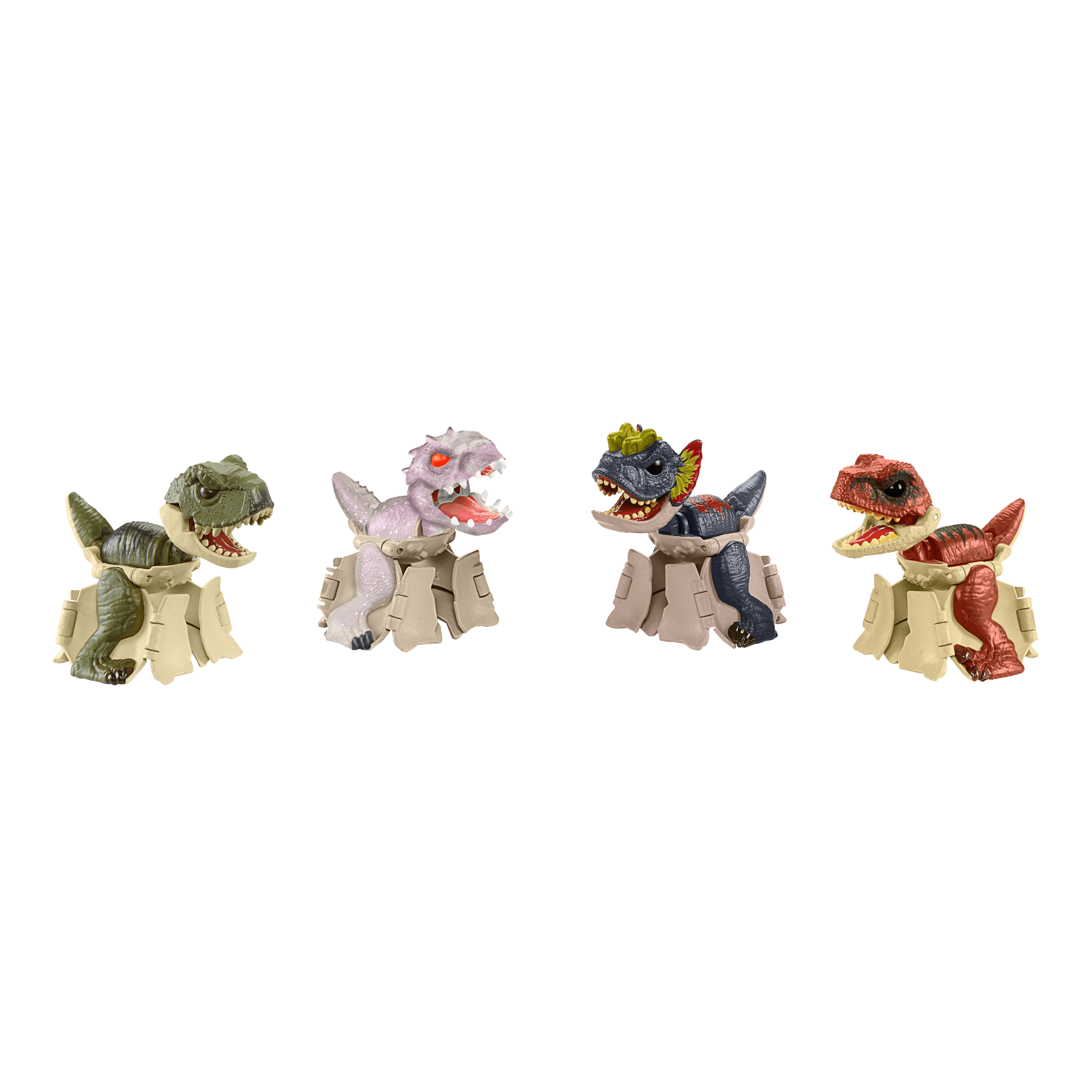 Jurassic World 4-Pack Egg To Dinosaur Transforming Toys Hidden Hatchers - Image 2
