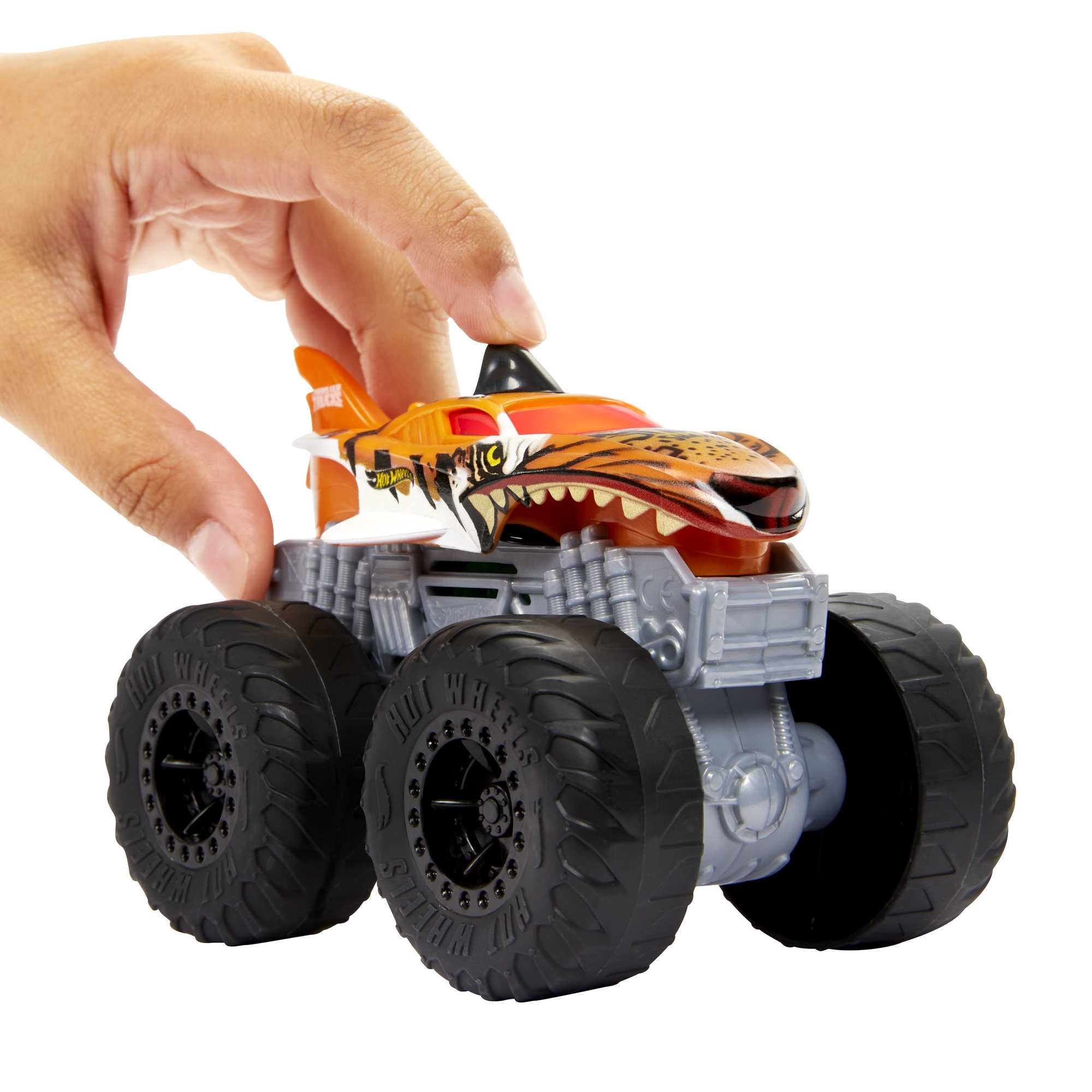 Hot Wheels Monster Trucks Véhicule Tiger Shark Sons et Lumières - Image 3