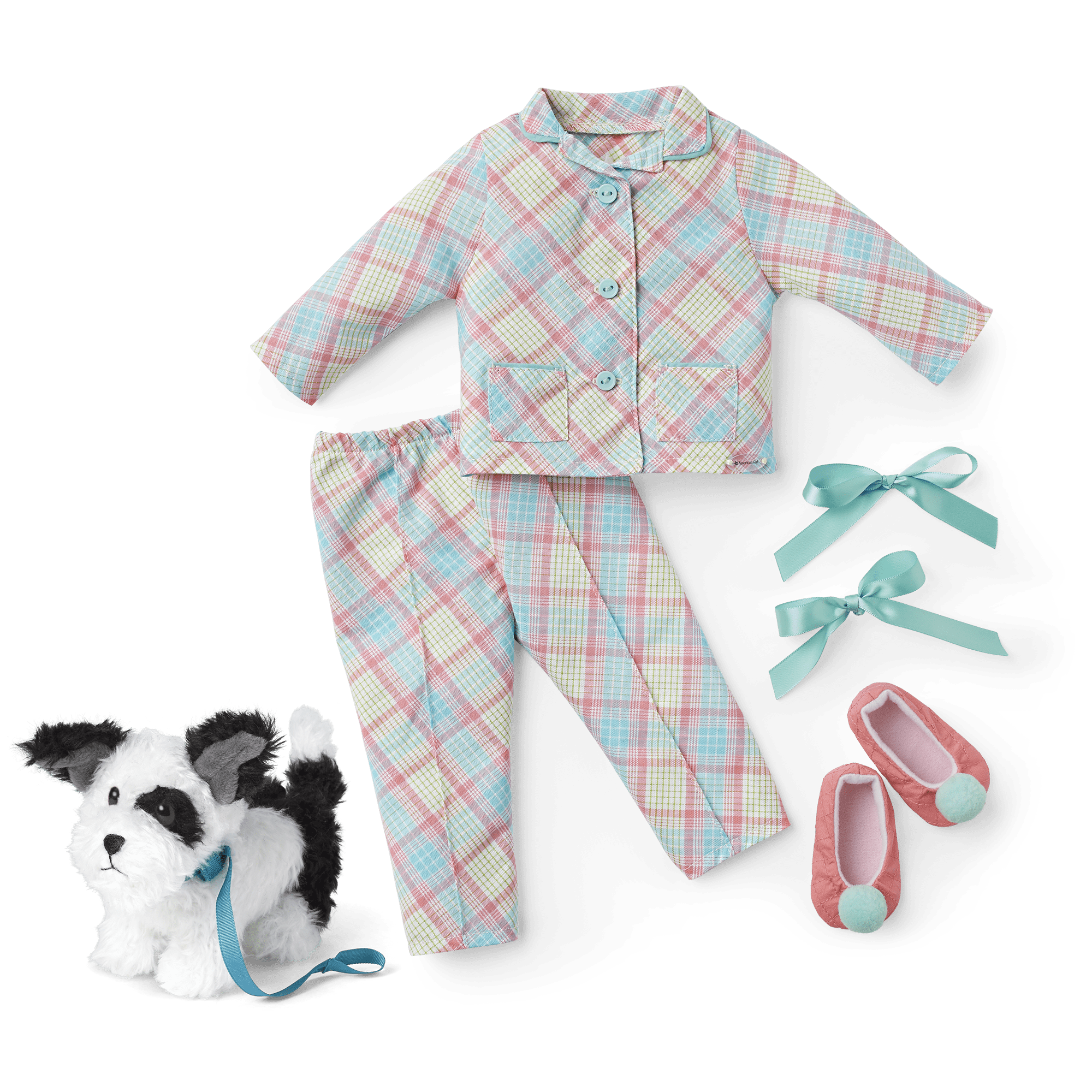 Melody's™ Plaid Pajamas & Dog (Historical Characters) - Image 2