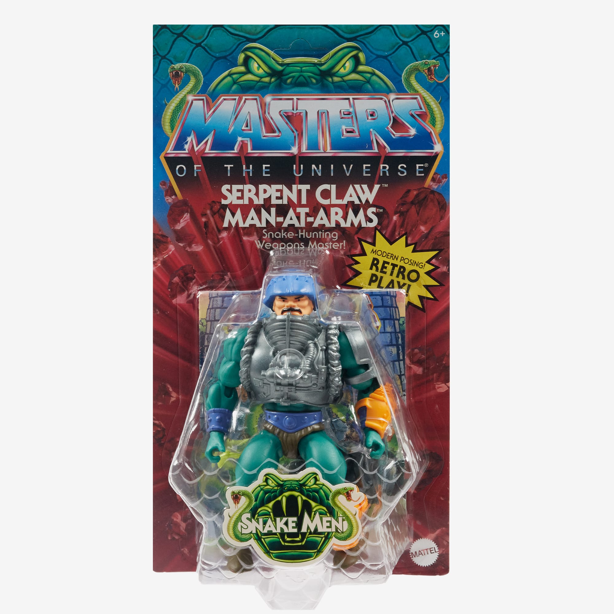 Masters of the Universe Origins Rise of Snake Men Serpent Claw Man-At-Arms Figure - Image 6