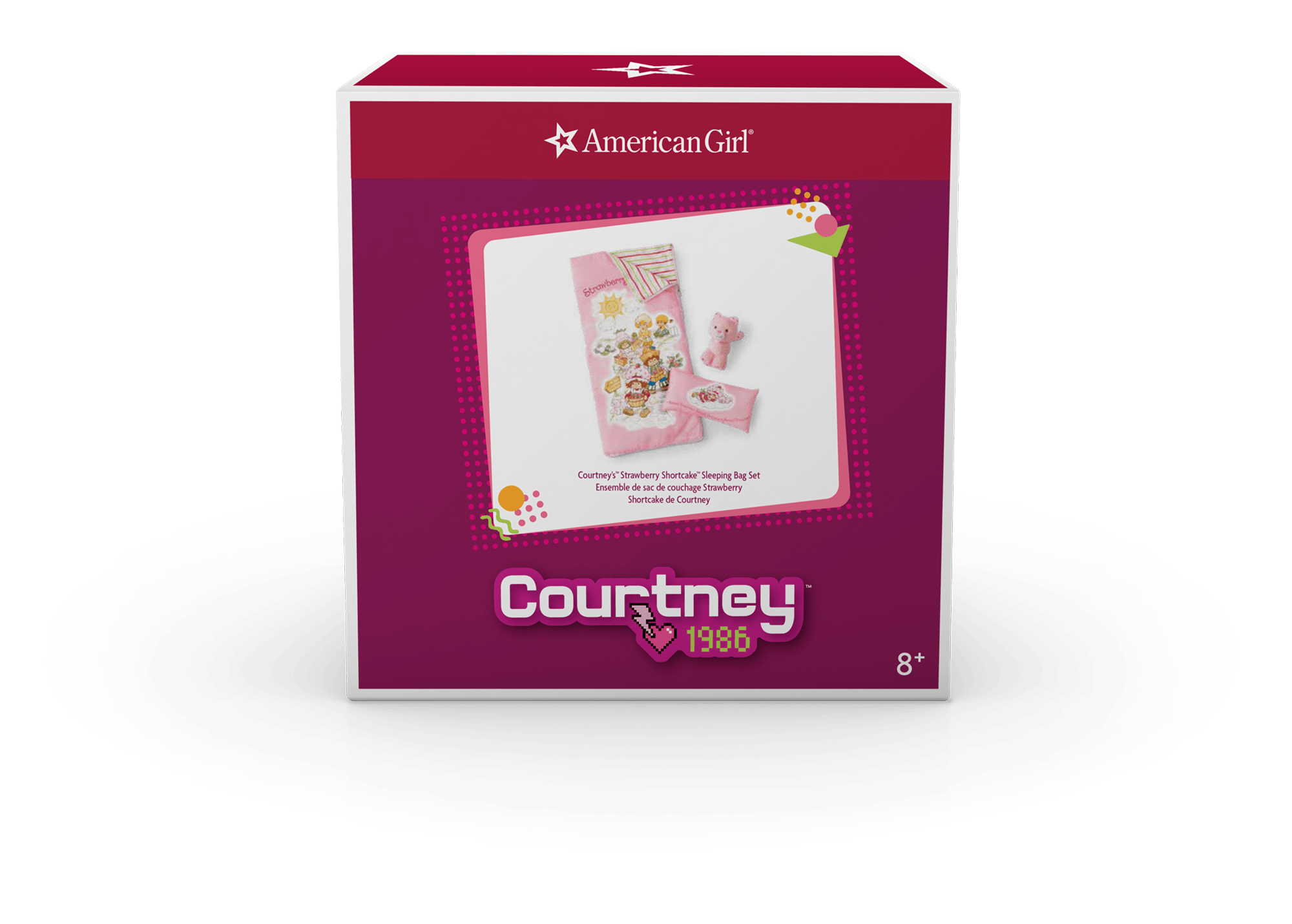 Courtney's™ Strawberry Shortcake™ Sleeping Bag Set for 18-inch Dolls (Historical Characters) - Image 5