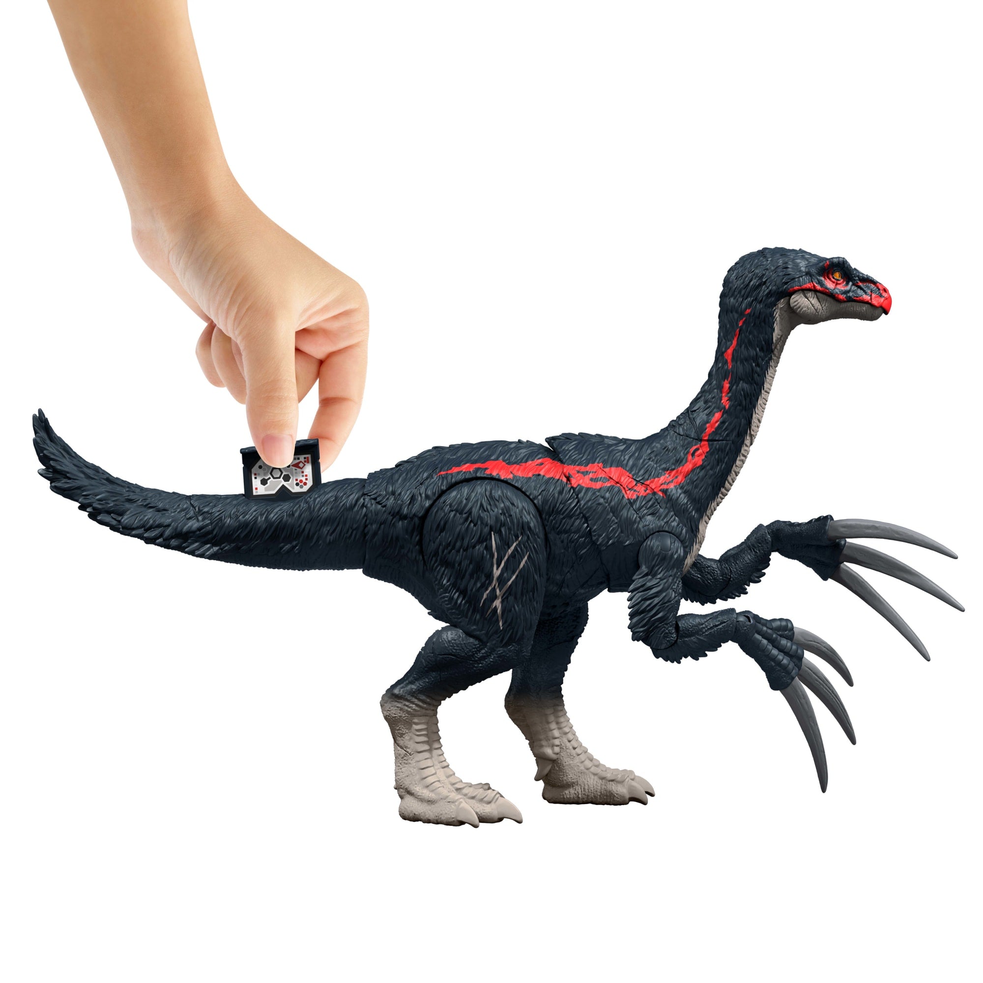 Figurine de Dinosaure Therizinosaurus Slash N Roar Monde Jurassique. Jouet D'Attaque Émettant des Sons. La Théorie du Chaos - Image 4