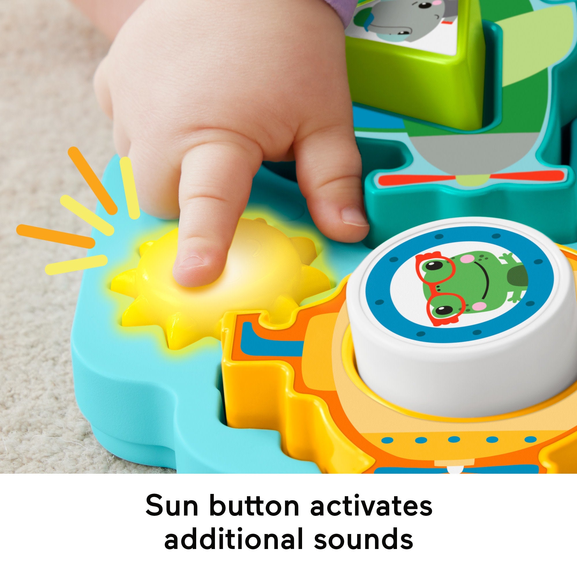 Fisher-Price Shapes & Sounds Vehicle Puzzle Baby Sorting Toy With Music & Lights - Image 4