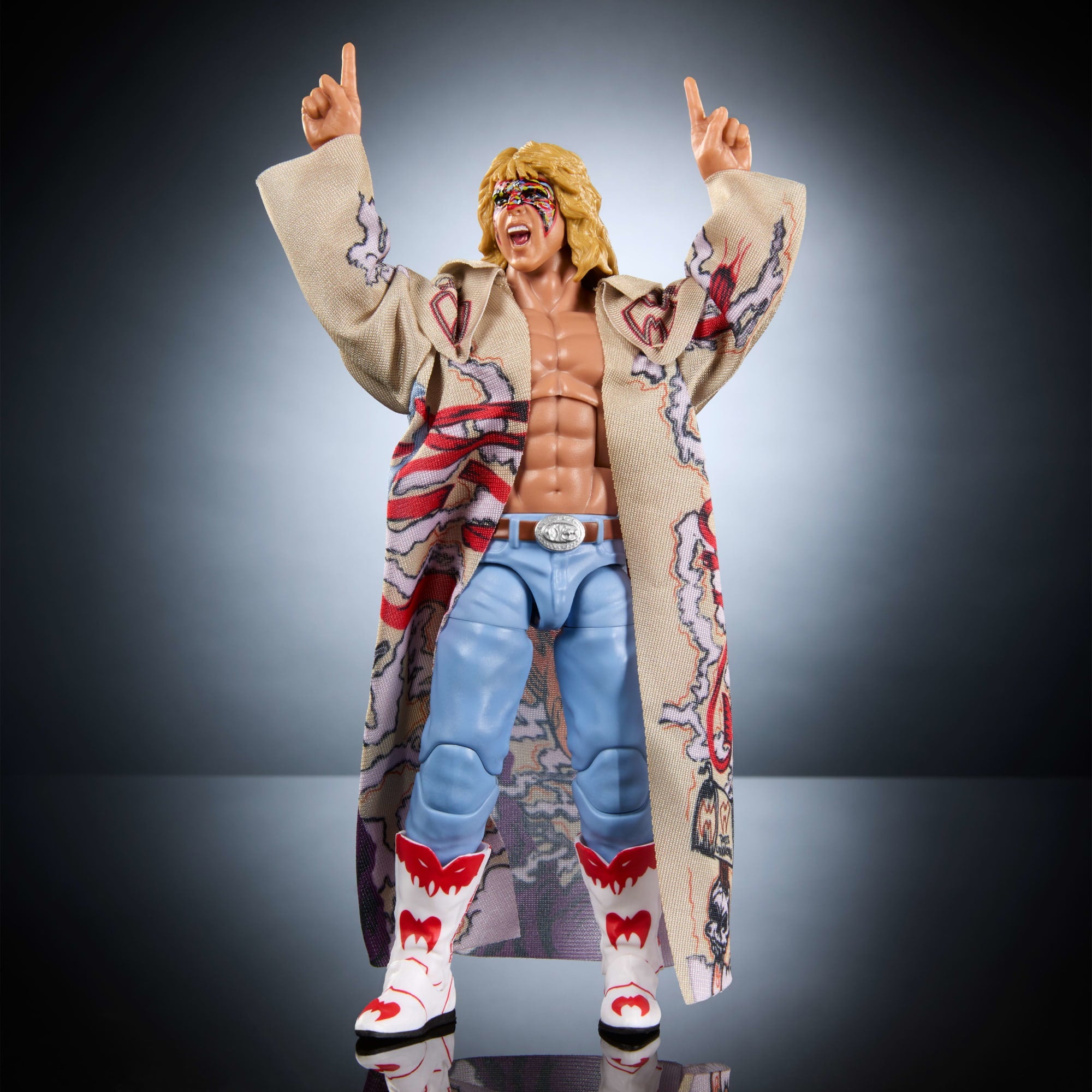 WWE Monday Night War Elite Collection Ultimate Warrior Action Figure & Dusty Rhodes Build-A-Figure Parts - Image 2