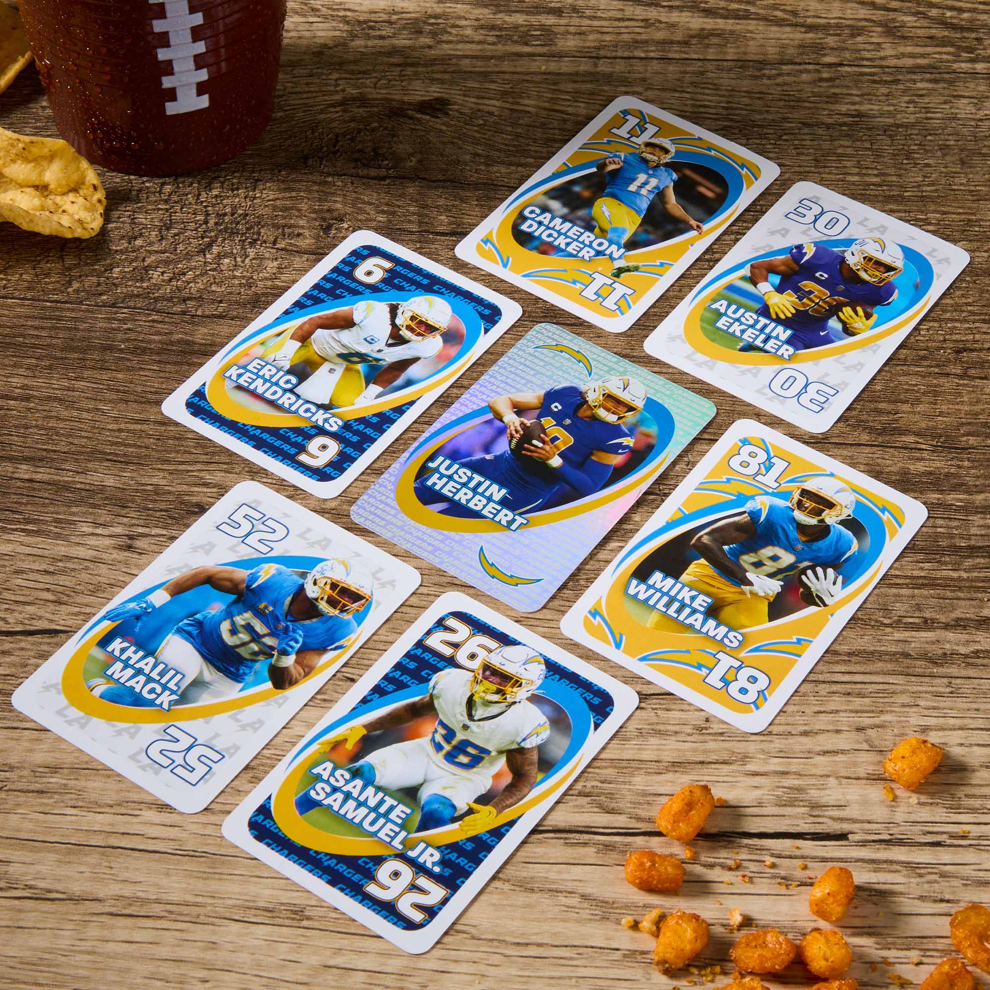 UNO Fandom NFL Los Angeles Chargers Game Deck - Image 6