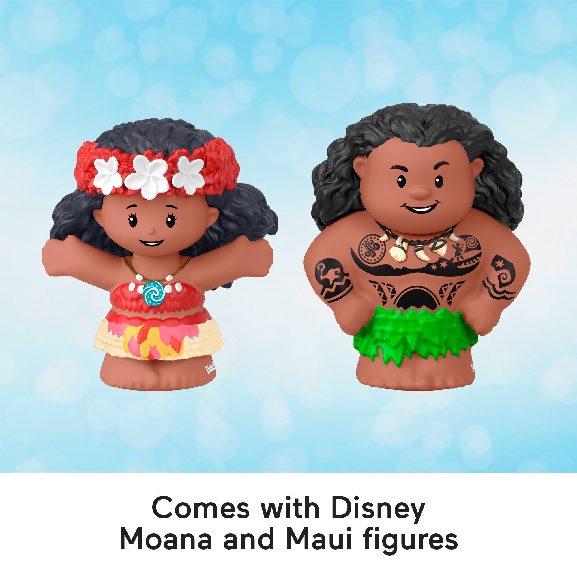 Disney Princess Moana Toys. Moana & Maui's Canoe. Fisher-Price Little People Toddler Toys - Image 4