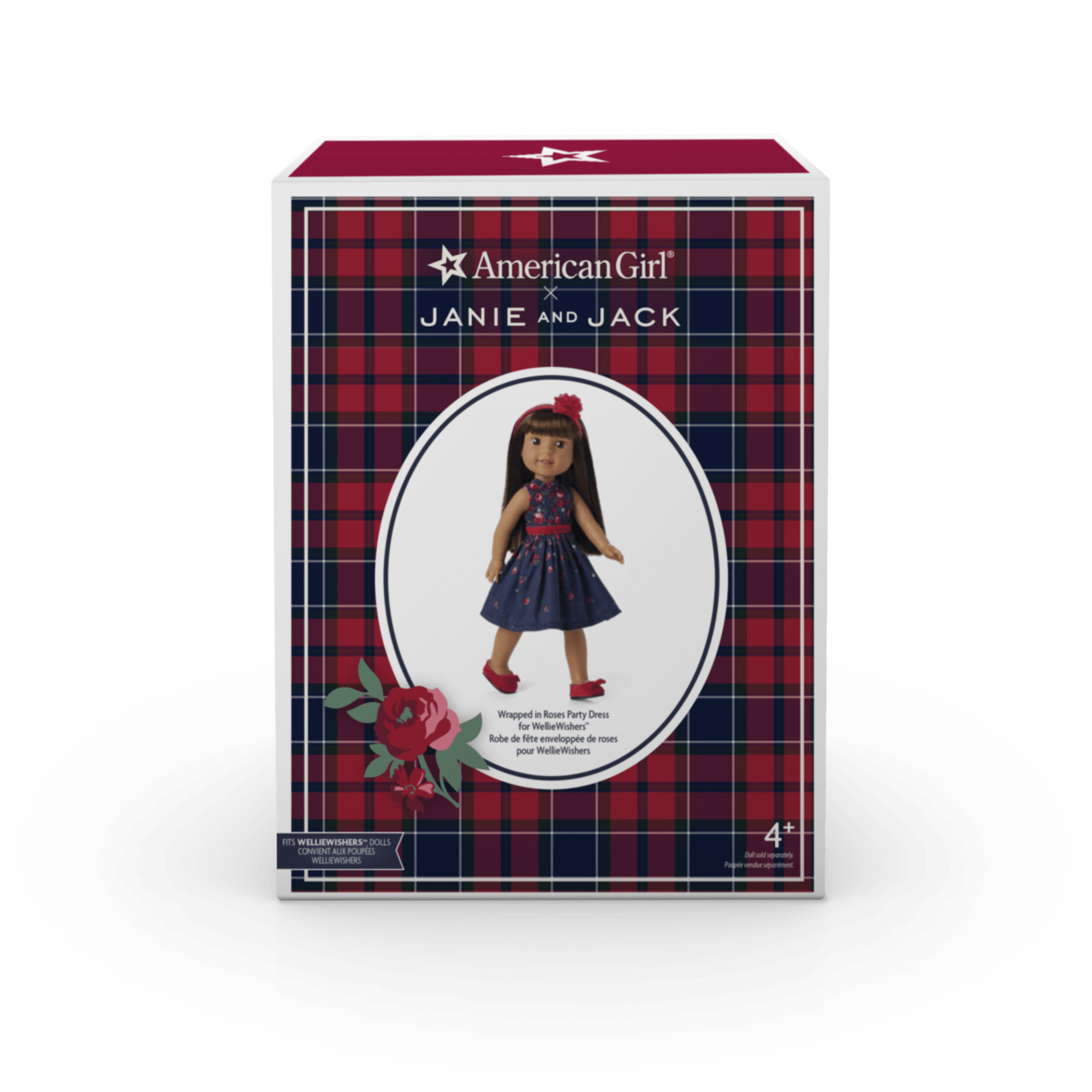 American Girl® x Janie and Jack Wrapped in Roses Party Dress for WellieWishers™ Dolls - Image 7