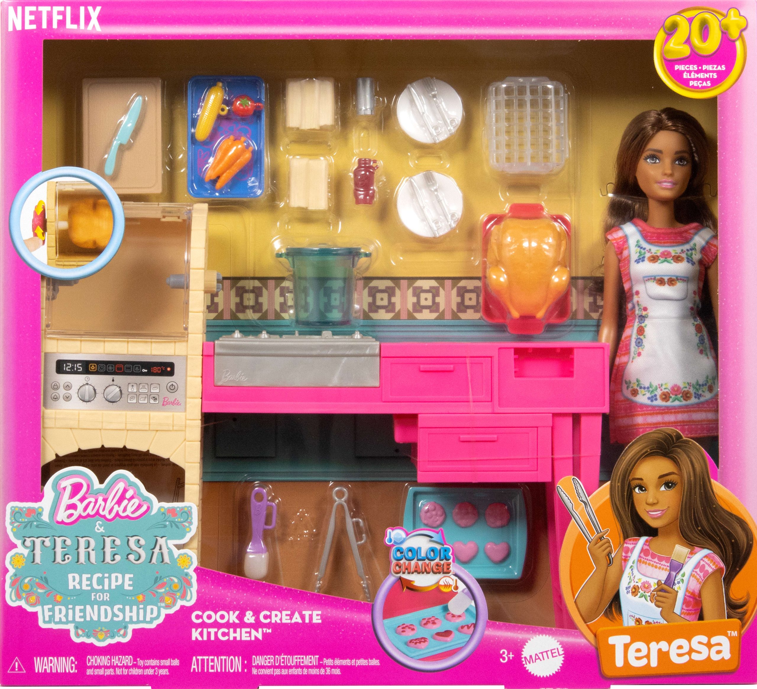 Barbie And Teresa Recipe For Friendship Teresa Doll & Kitchen Playset With 20+ Accessories - Image 6