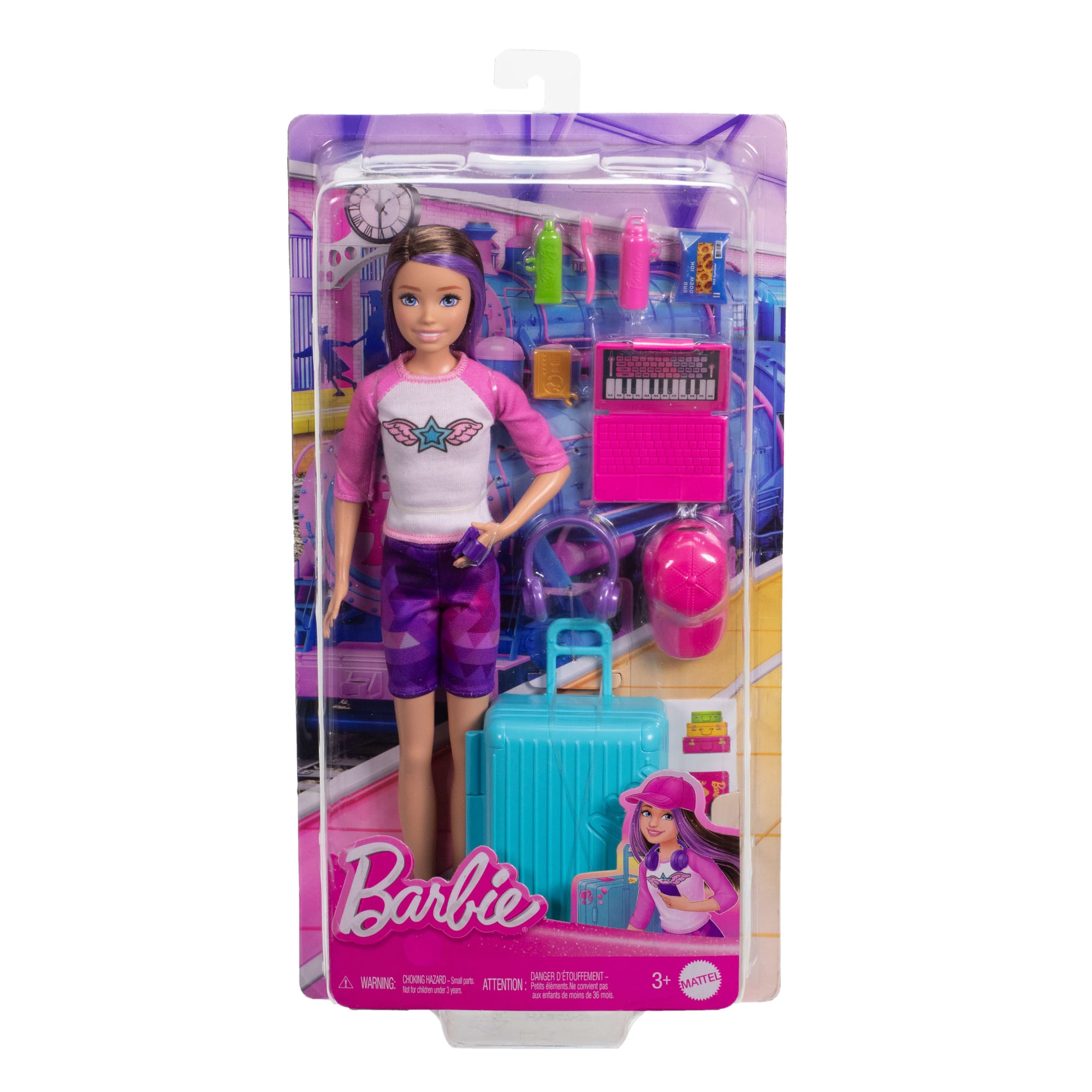 Barbie Skipper Doll & 10 Accessories. Travel Set With Luggage. Sticker Sheet & More - Image 6