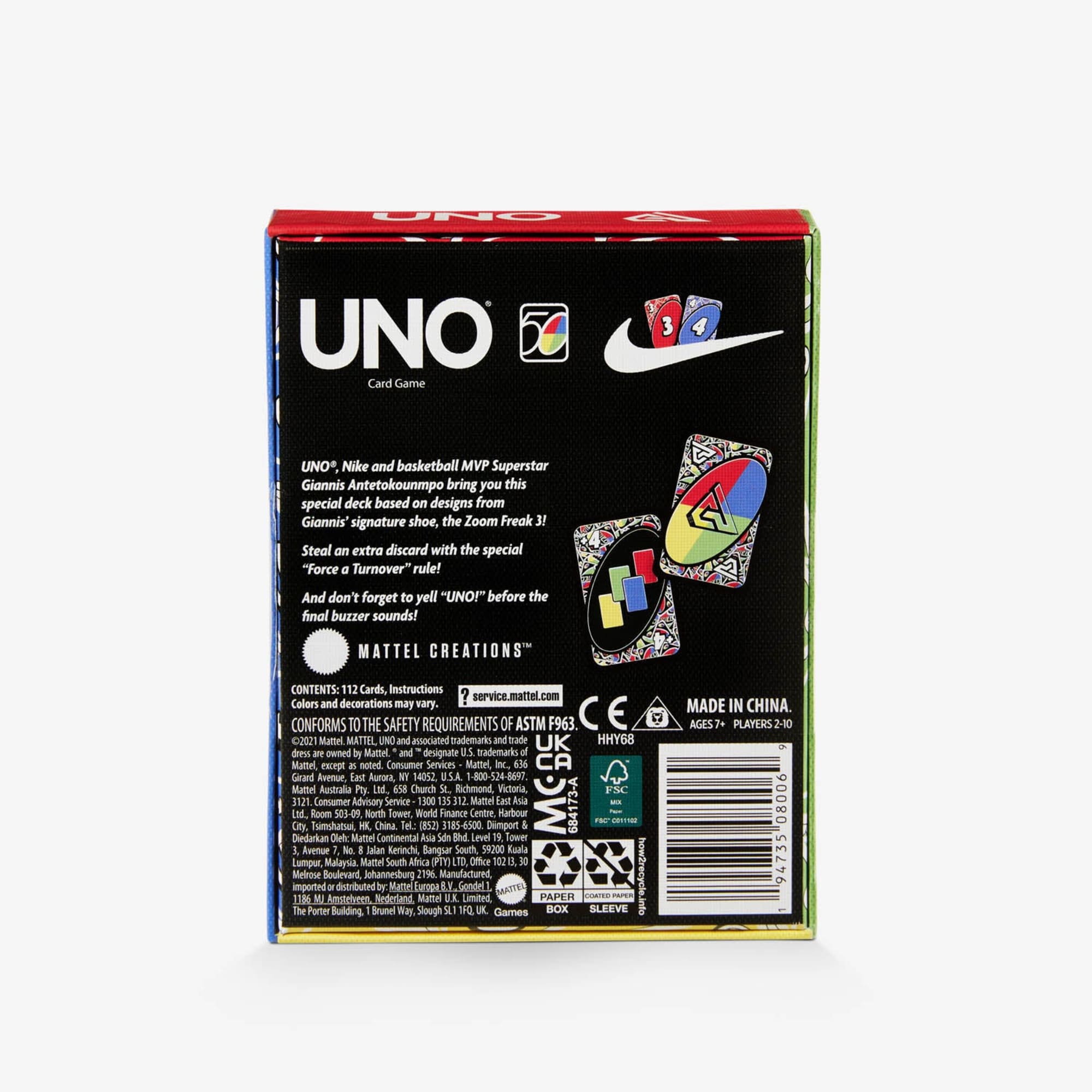 Nike Zoom Freak 3 UNO Card Game - Image 7