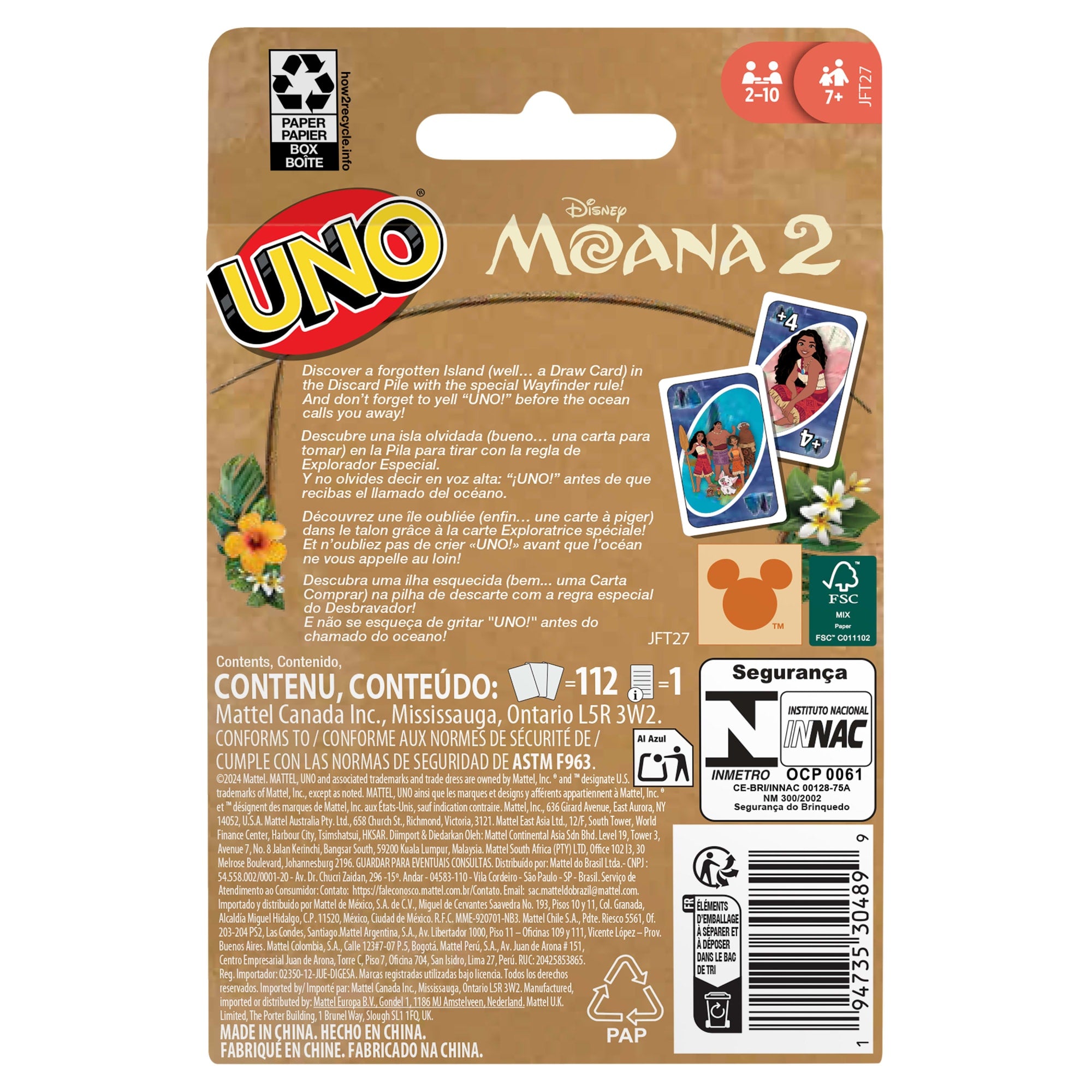 UNO Disney Moana 2 Card Game For Kids & Family Night - Image 6