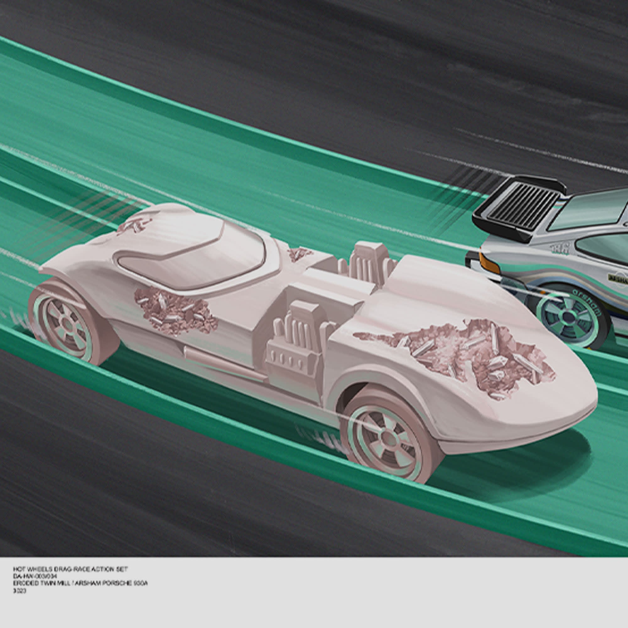 Hot Wheels x Daniel Arsham Legends Archive Lap 3 Poster - Image 3